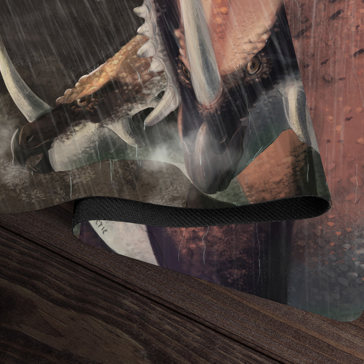 Styracosaurus Under the Rain Playmat - Premium Playmat from Inked Gaming - Just $34.99! Shop now at Game Crave Tournament Store