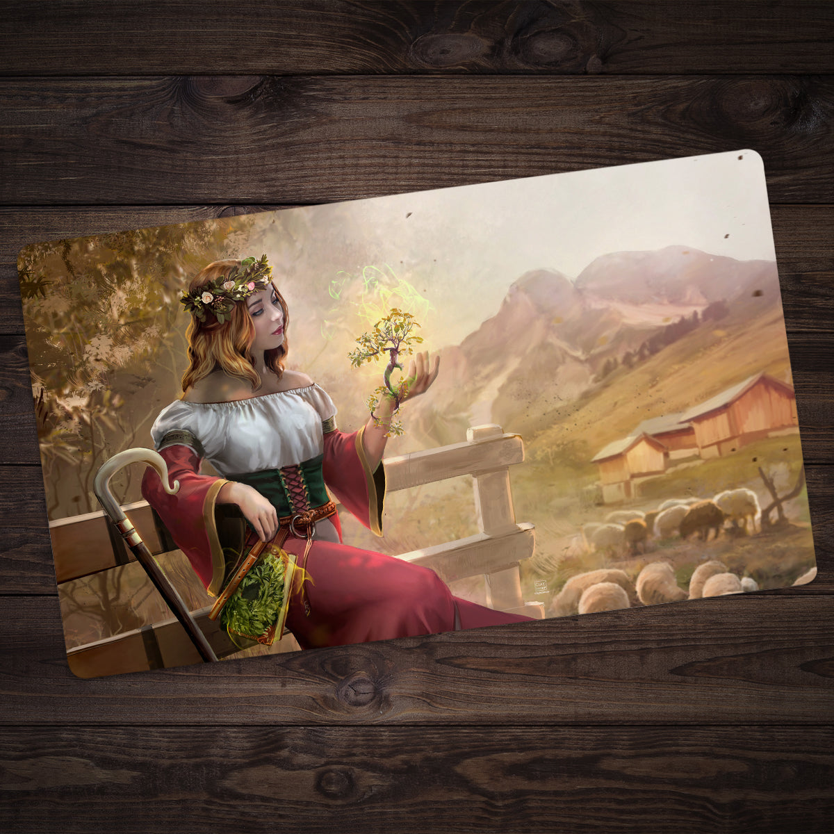 The Mystical Shepherd Playmat - Premium Playmat from Inked Gaming - Just $34.99! Shop now at Game Crave Tournament Store