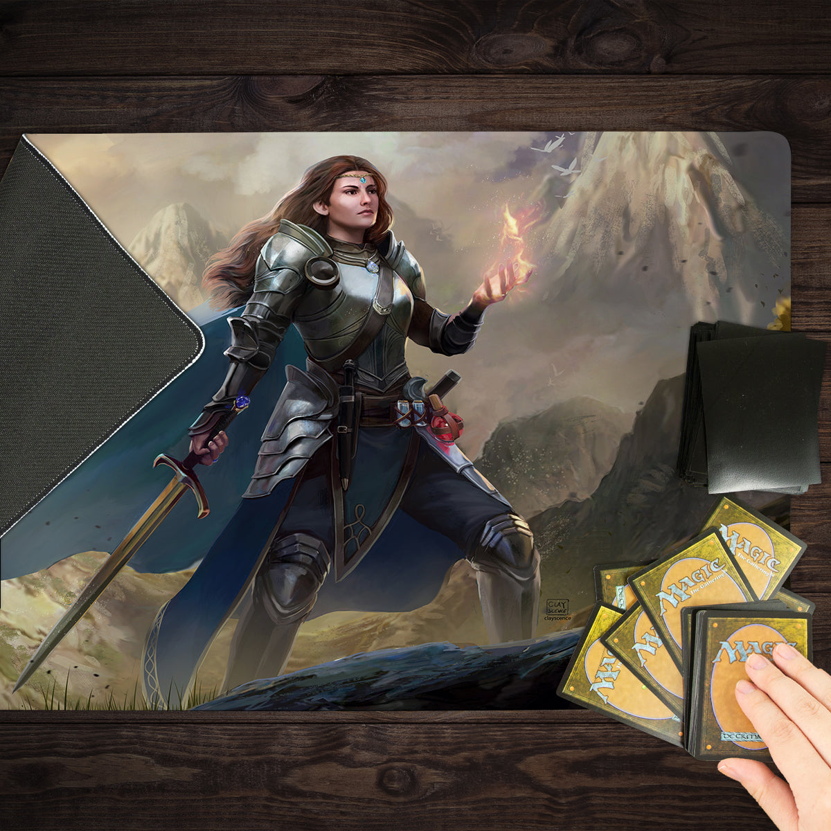 Through the Mountains Playmat - Premium Playmat from Inked Gaming - Just $34.99! Shop now at Game Crave Tournament Store