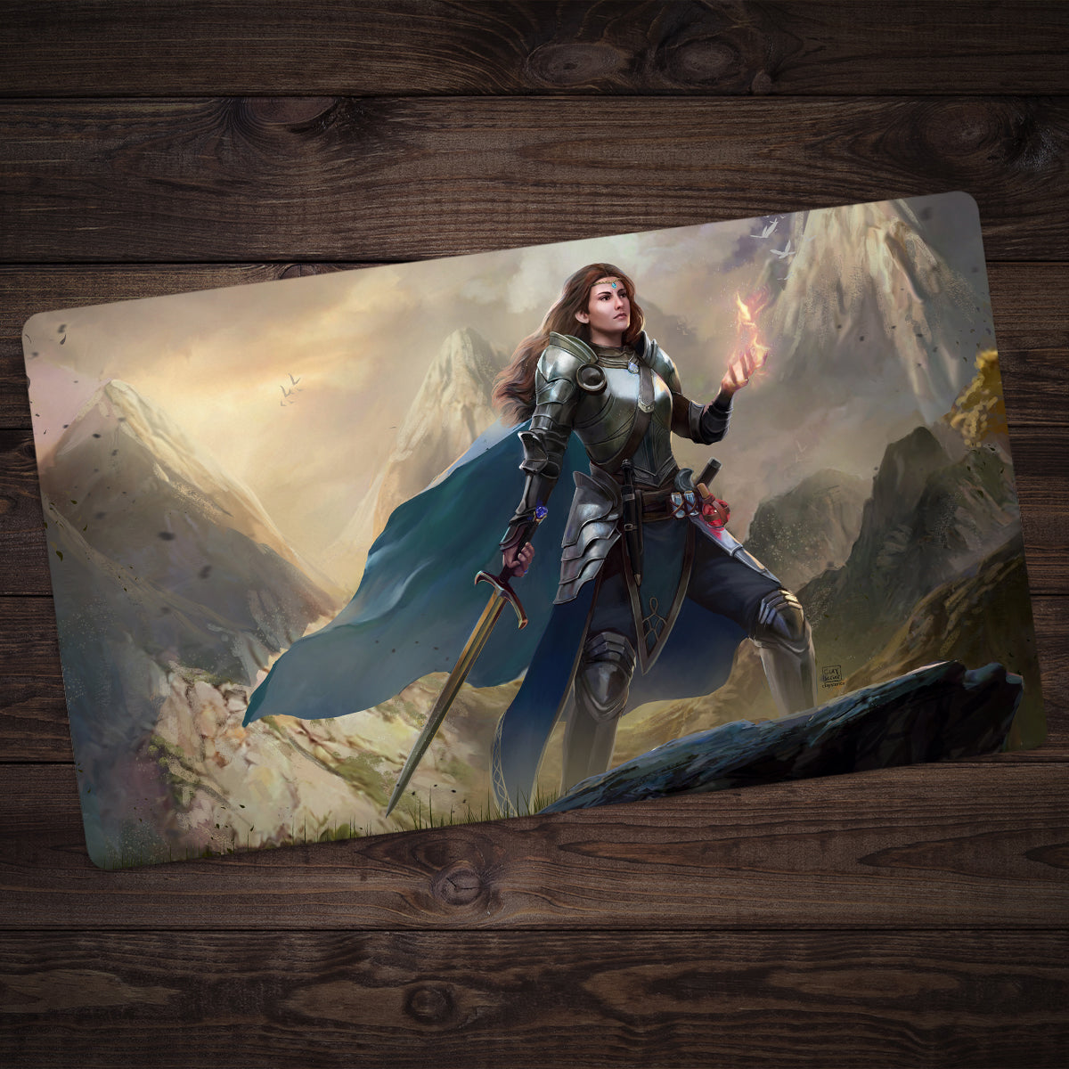 Through the Mountains Playmat - Premium Playmat from Inked Gaming - Just $34.99! Shop now at Game Crave Tournament Store