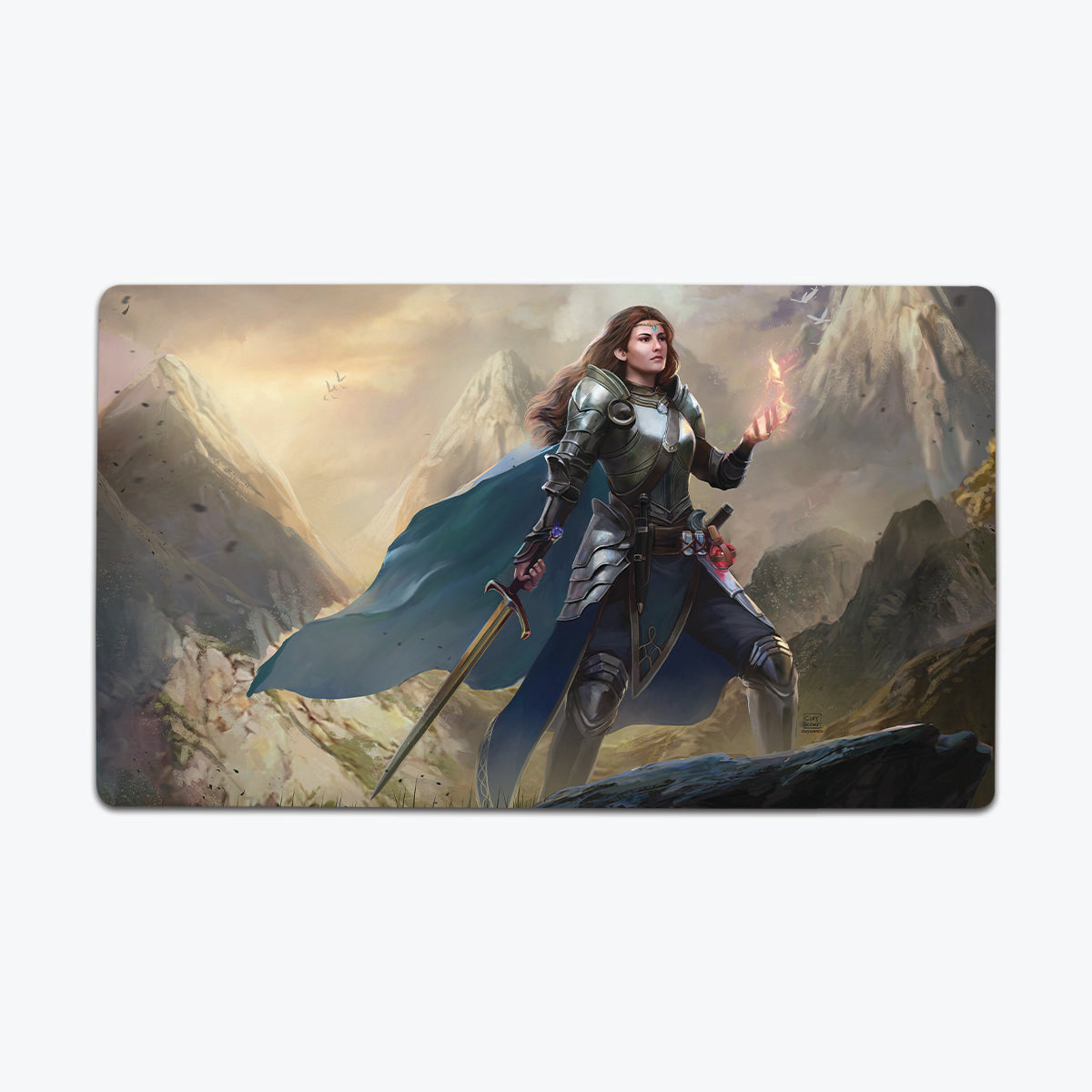 Through the Mountains Playmat - Premium Playmat from Inked Gaming - Just $34.99! Shop now at Game Crave Tournament Store