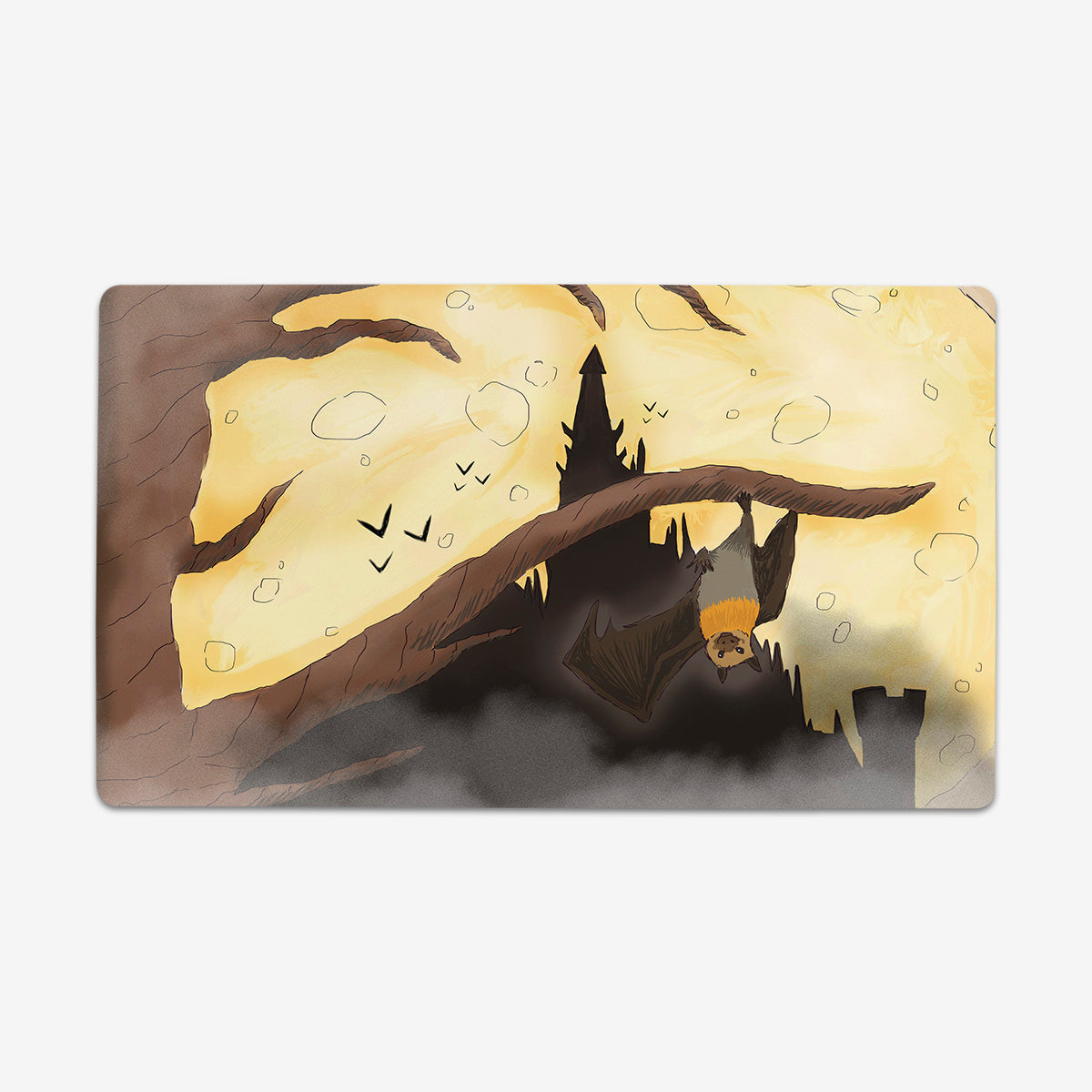 Spooky Bat Castle Playmat - Premium Playmat from Inked Gaming - Just $34.99! Shop now at Game Crave Tournament Store