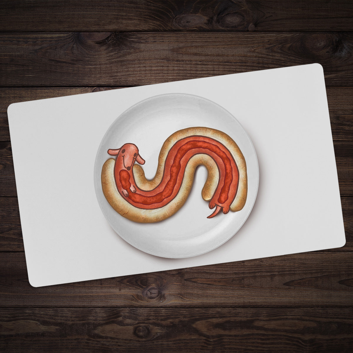 The Real Long Dog Hot Dog Playmat - Premium Playmat from Inked Gaming - Just $34.99! Shop now at Game Crave Tournament Store
