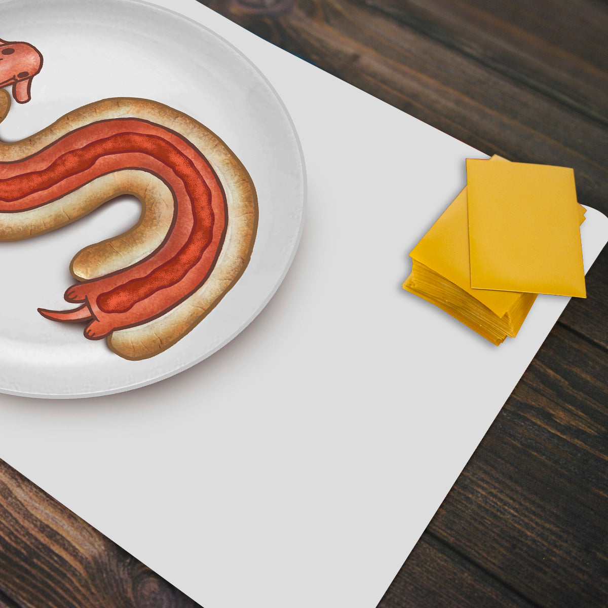 The Real Long Dog Hot Dog Playmat - Premium Playmat from Inked Gaming - Just $34.99! Shop now at Game Crave Tournament Store