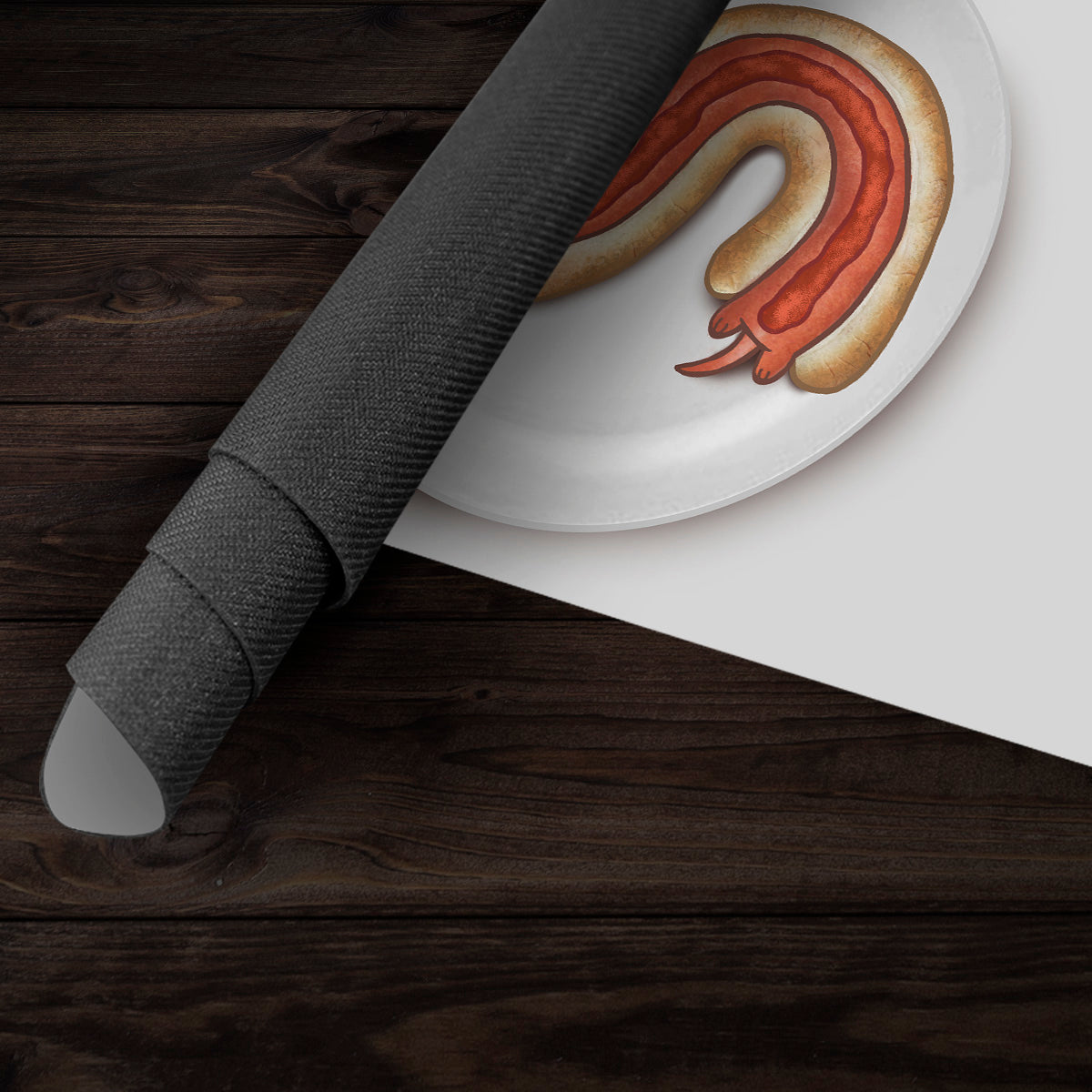 The Real Long Dog Hot Dog Playmat - Premium Playmat from Inked Gaming - Just $34.99! Shop now at Game Crave Tournament Store