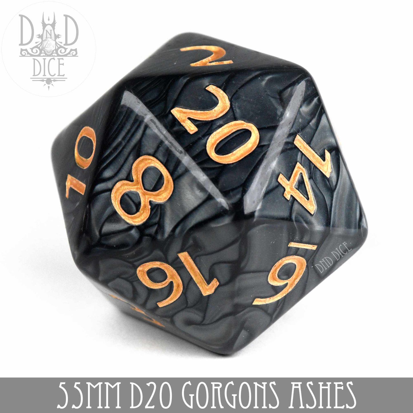 55mm D20 - Gorgons Ashes - Premium Dice Sets & Games from DND DICE - Just $15! Shop now at Game Crave Tournament Store