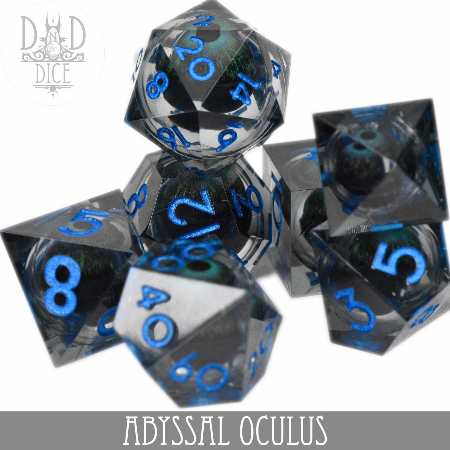 Abyssal Oculus Liquid Core Dice Set - Premium Dice Sets & Games from DND DICE - Just $40! Shop now at Game Crave Tournament Store