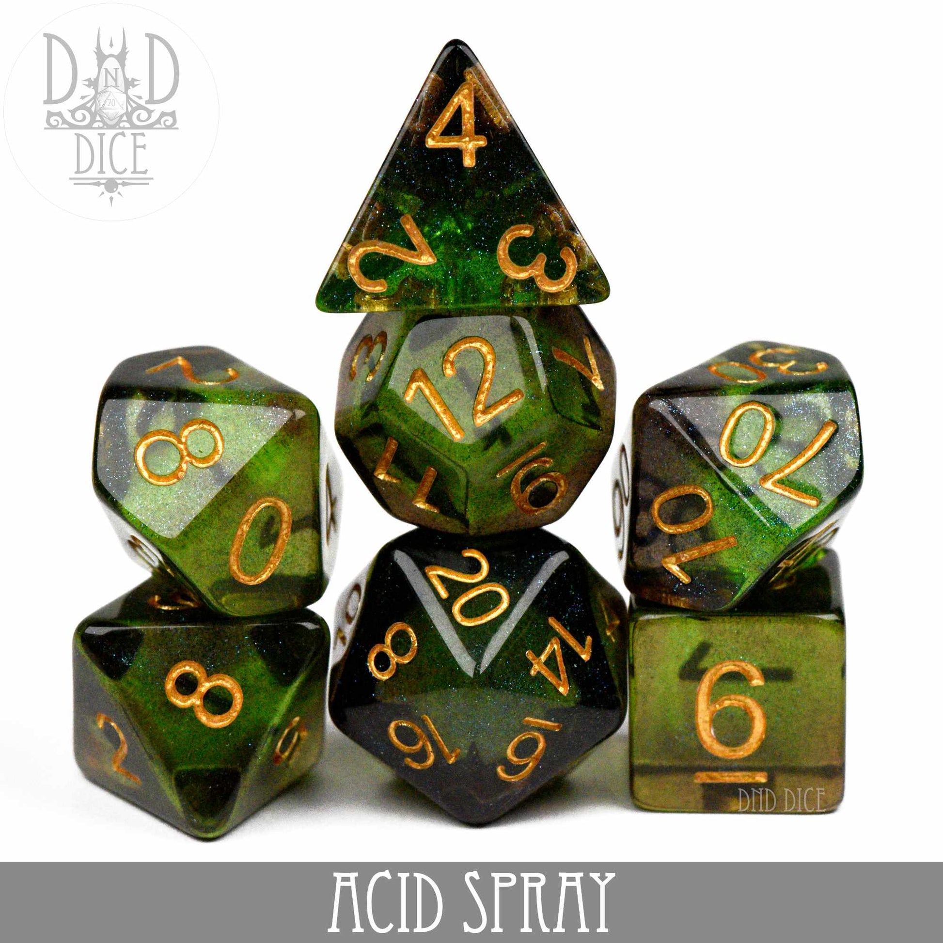 Acid Spray Dice Set - Premium Dice Sets & Games from DND DICE - Just $10! Shop now at Game Crave Tournament Store