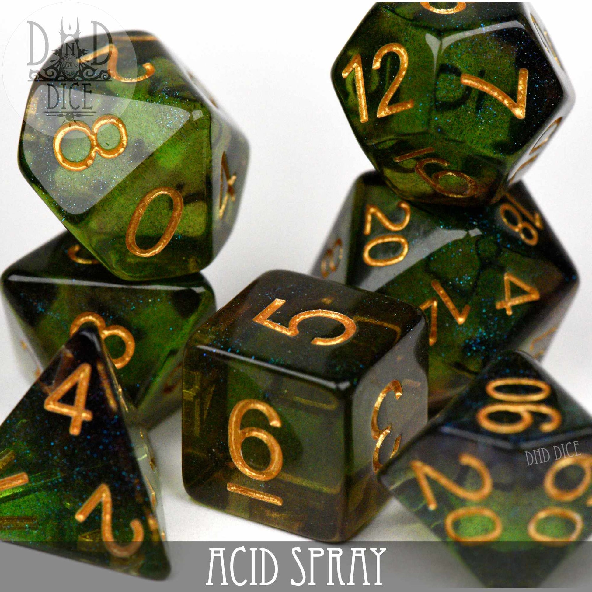 Acid Spray Dice Set - Premium Dice Sets & Games from DND DICE - Just $10! Shop now at Game Crave Tournament Store