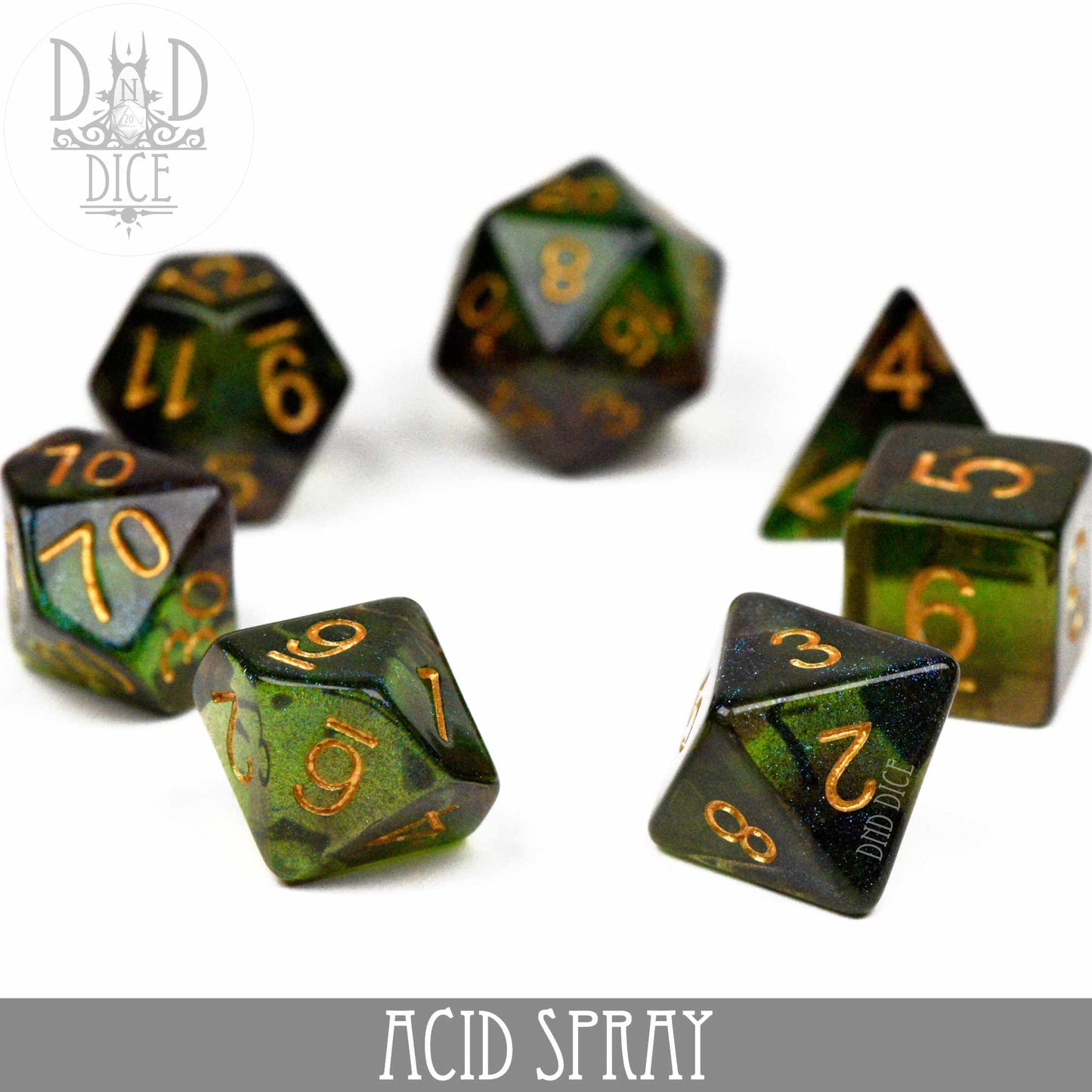 Acid Spray Dice Set - Premium Dice Sets & Games from DND DICE - Just $10! Shop now at Game Crave Tournament Store