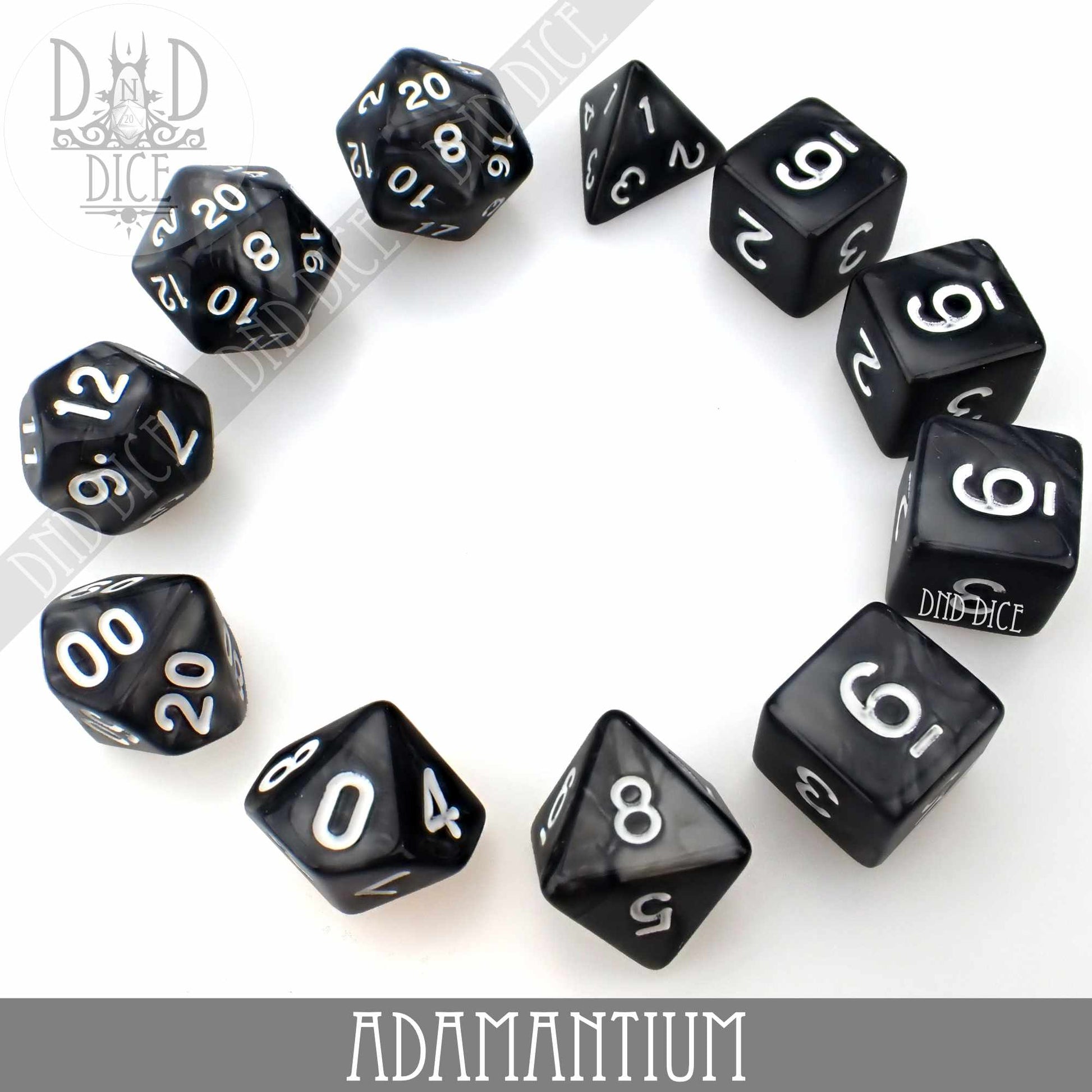 Adamantium 7 or 11 Dice Set - Premium Dice Sets & Games from DND DICE - Just $4.50! Shop now at Game Crave Tournament Store