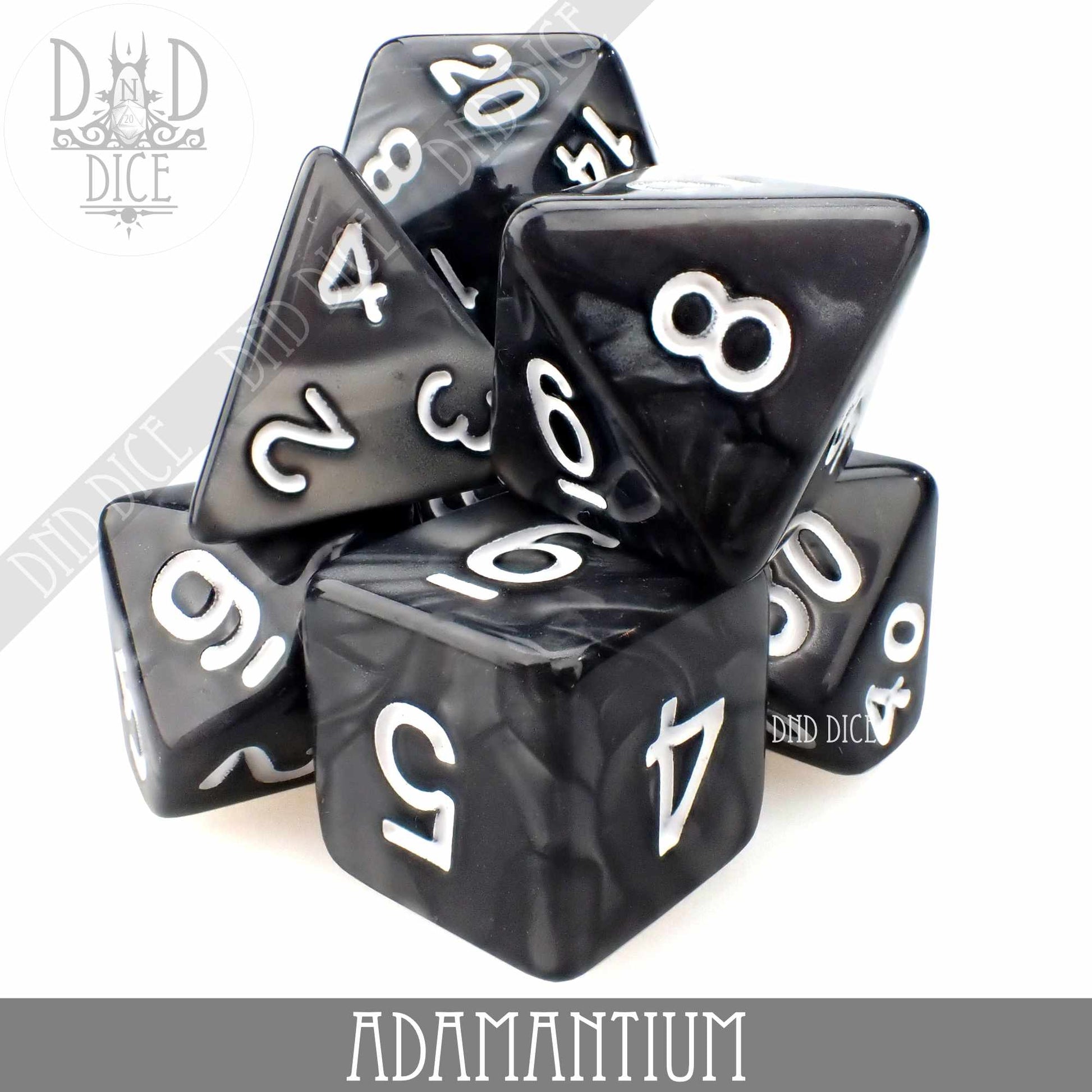 Adamantium 7 or 11 Dice Set - Premium Dice Sets & Games from DND DICE - Just $4.50! Shop now at Game Crave Tournament Store