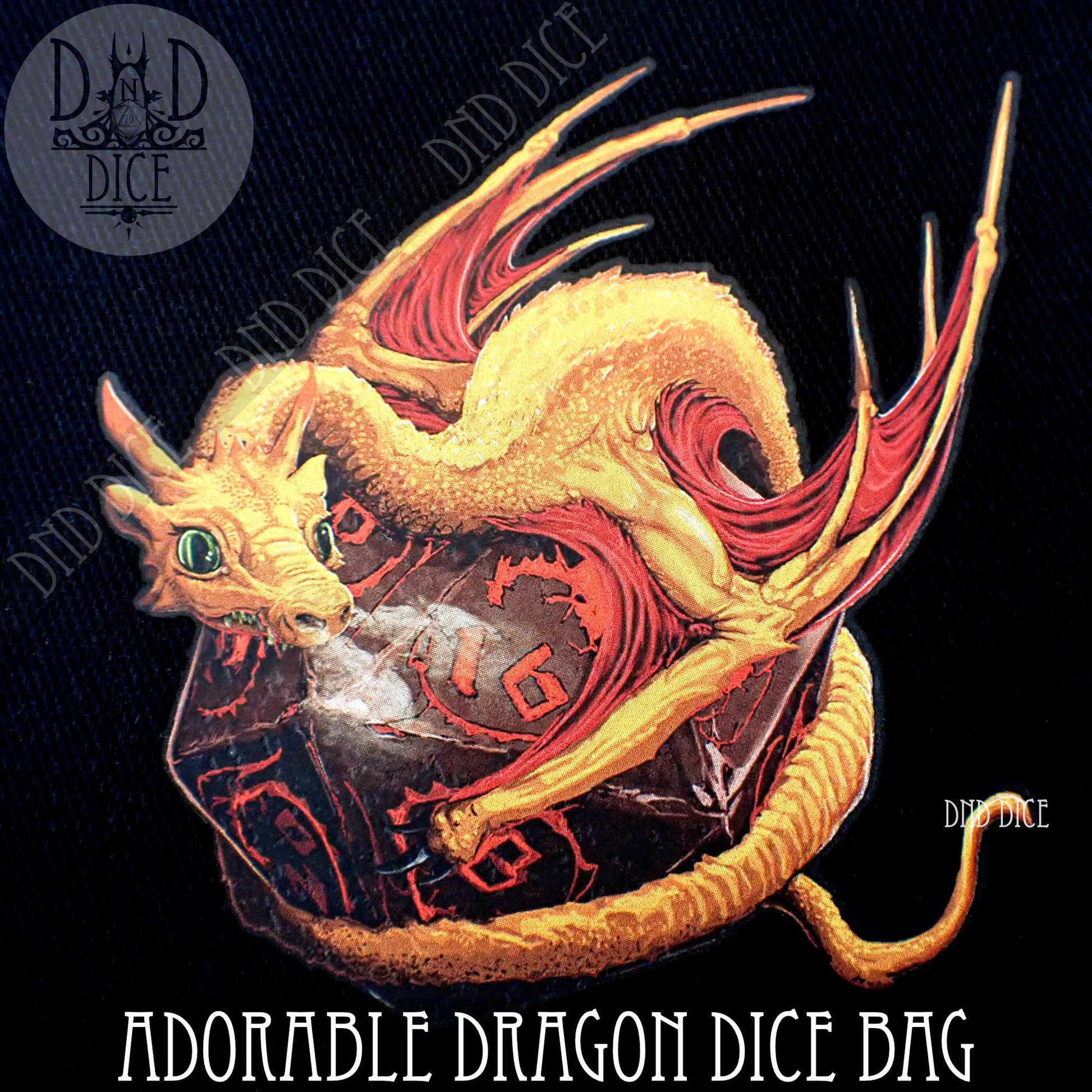 Adorable Dragon Dice Bag - Premium Dice Sets & Games from DND DICE - Just $12! Shop now at Game Crave Tournament Store