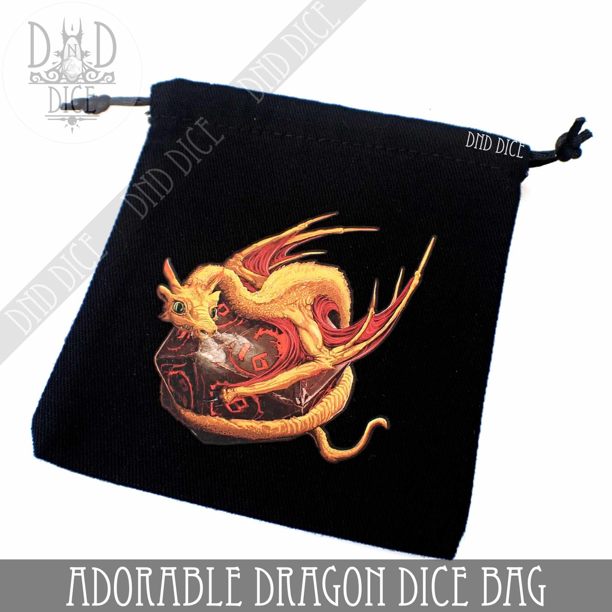 Adorable Dragon Dice Bag - Premium Dice Sets & Games from DND DICE - Just $12! Shop now at Game Crave Tournament Store