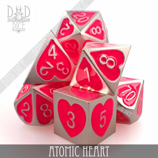 Atomic Heart Metal Dice Set - Premium Dice Sets & Games from DND DICE - Just $25! Shop now at Game Crave Tournament Store