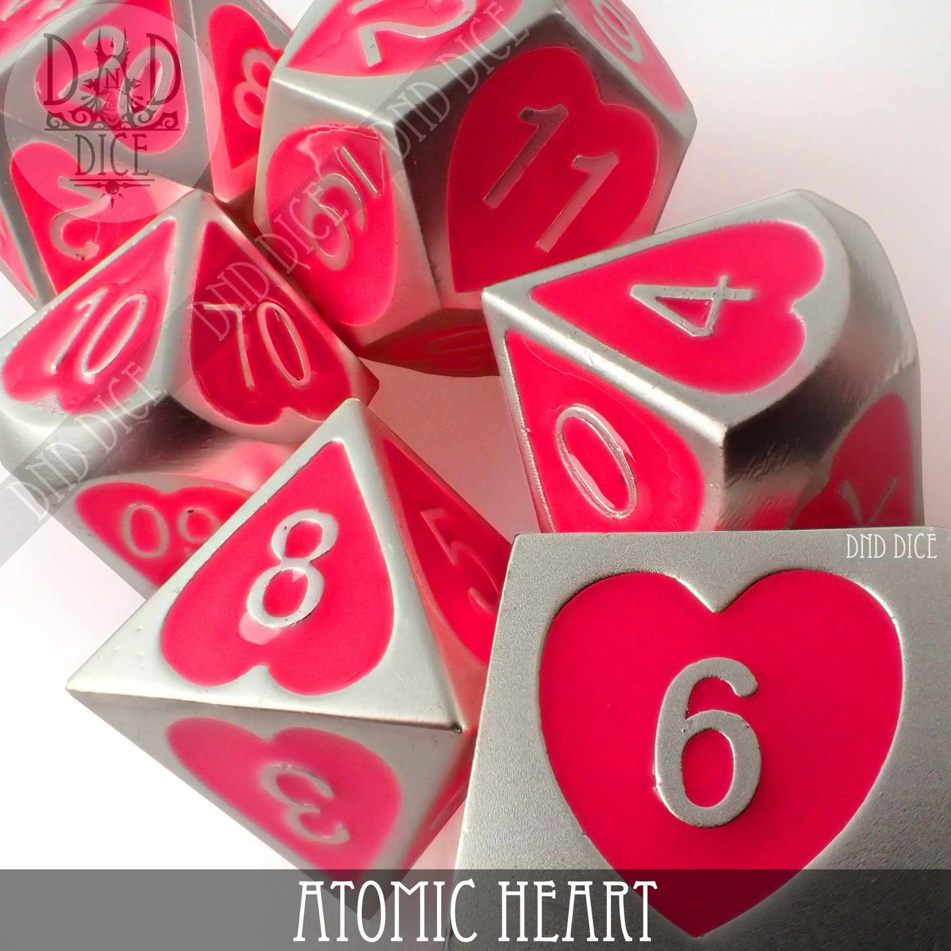 Atomic Heart Metal Dice Set - Premium Dice Sets & Games from DND DICE - Just $25! Shop now at Game Crave Tournament Store