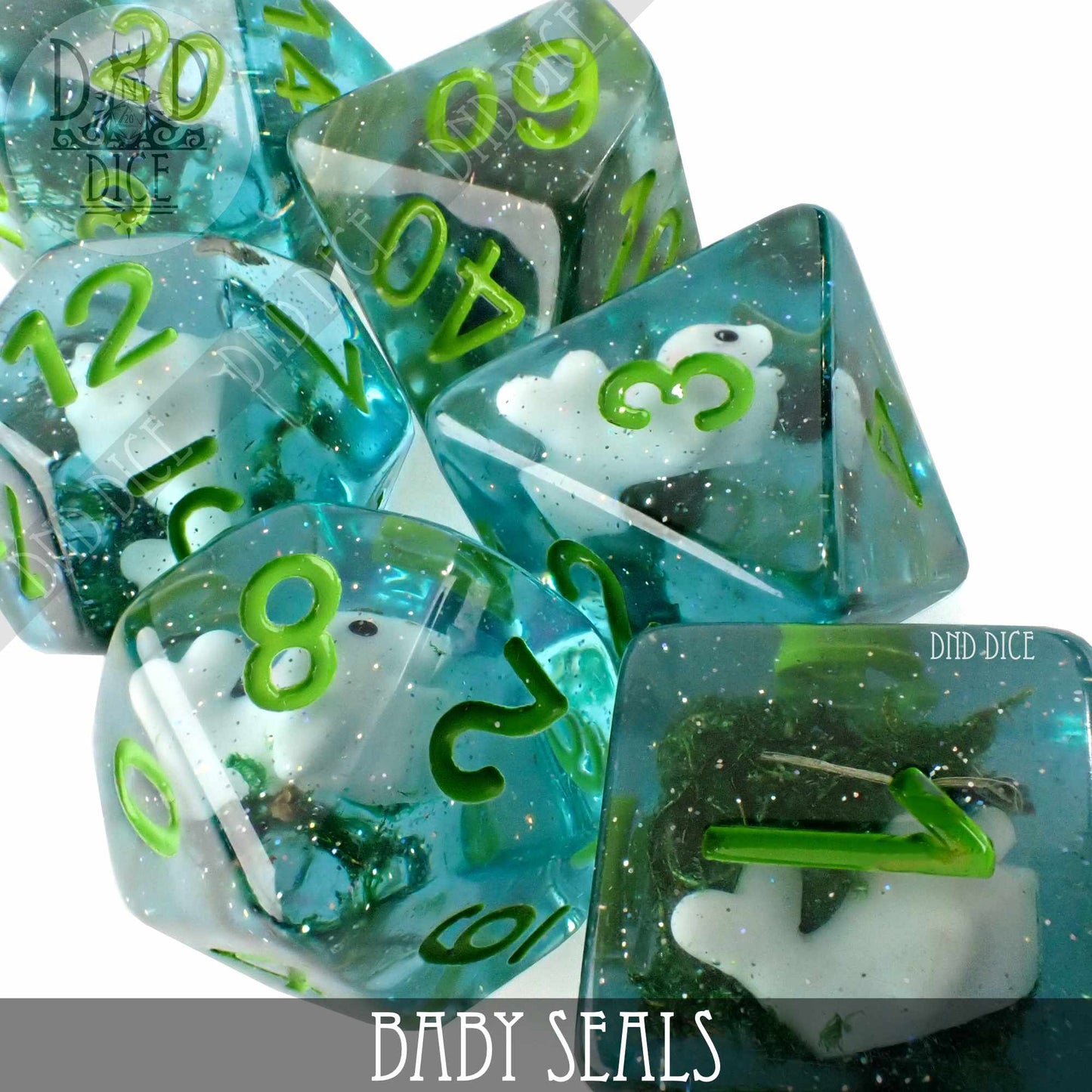 Baby Seals Dice Set - Premium Dice Sets & Games from DND DICE - Just $15! Shop now at Game Crave Tournament Store