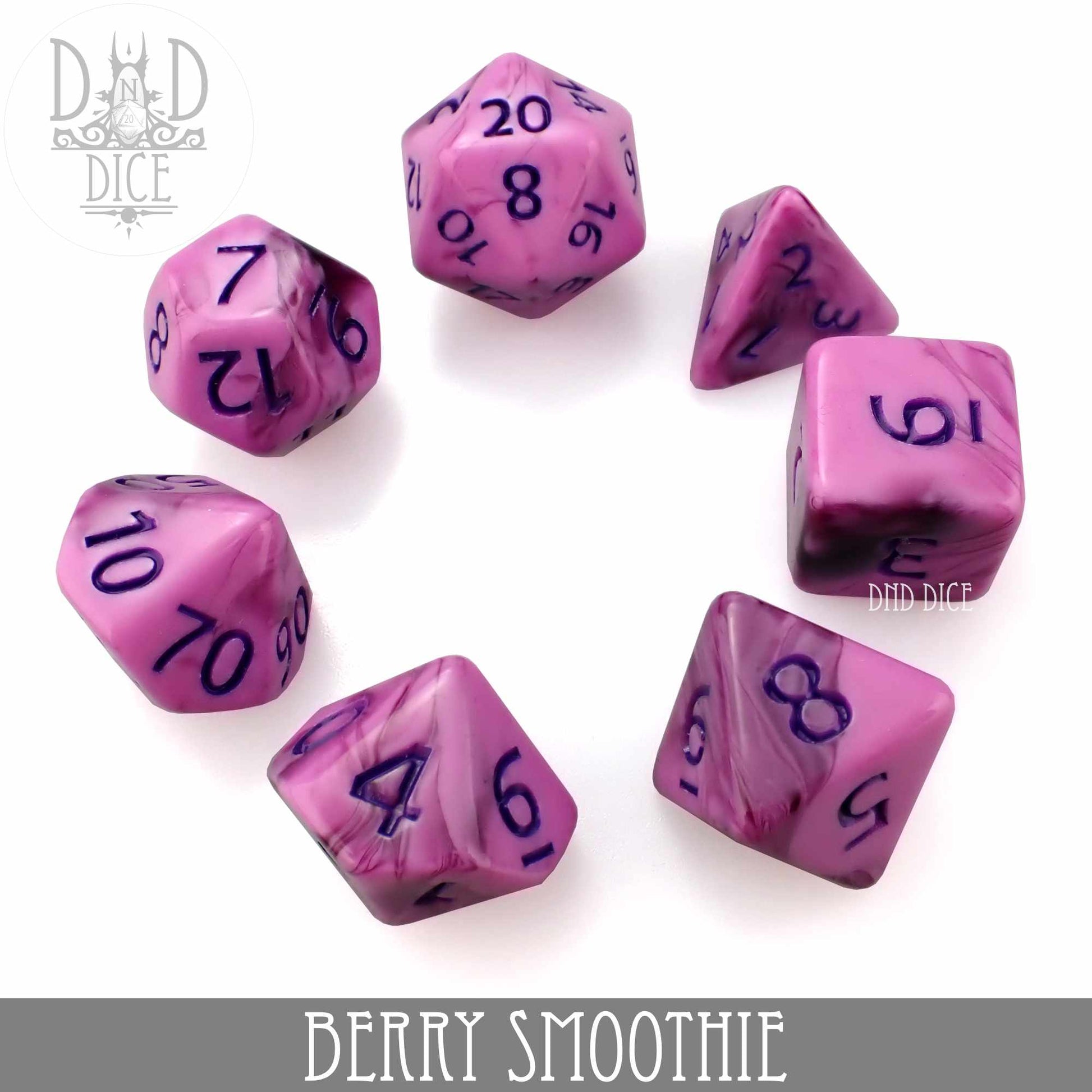 Berry Smoothie Dice Set - Premium Dice Sets & Games from DND DICE - Just $6! Shop now at Game Crave Tournament Store