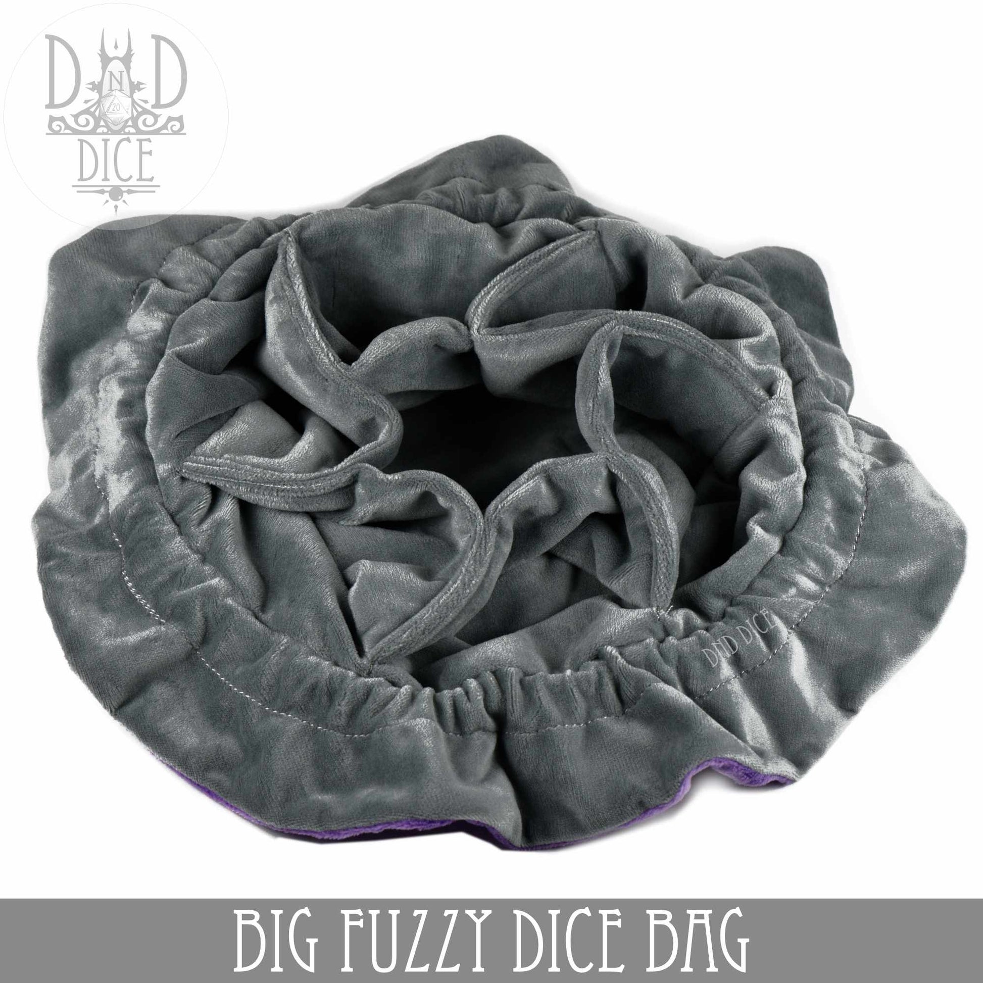 Big Fuzzy Dice Bag (7 Colors) - Premium Dice Sets & Games from DND DICE - Just $25! Shop now at Game Crave Tournament Store