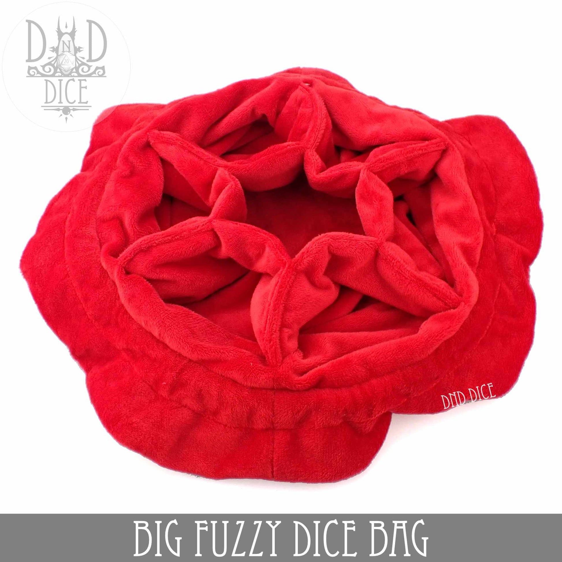 Big Fuzzy Dice Bag (7 Colors) - Premium Dice Sets & Games from DND DICE - Just $25! Shop now at Game Crave Tournament Store