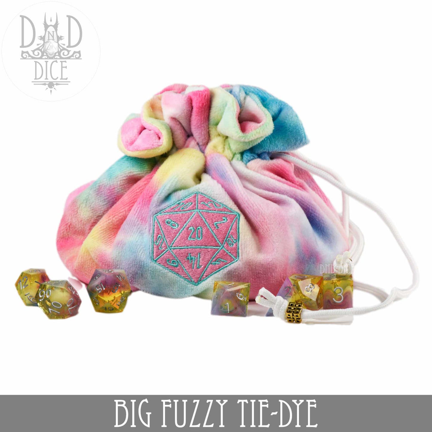 Big Fuzzy Dice Bag (7 Colors) - Premium Dice Sets & Games from DND DICE - Just $25! Shop now at Game Crave Tournament Store