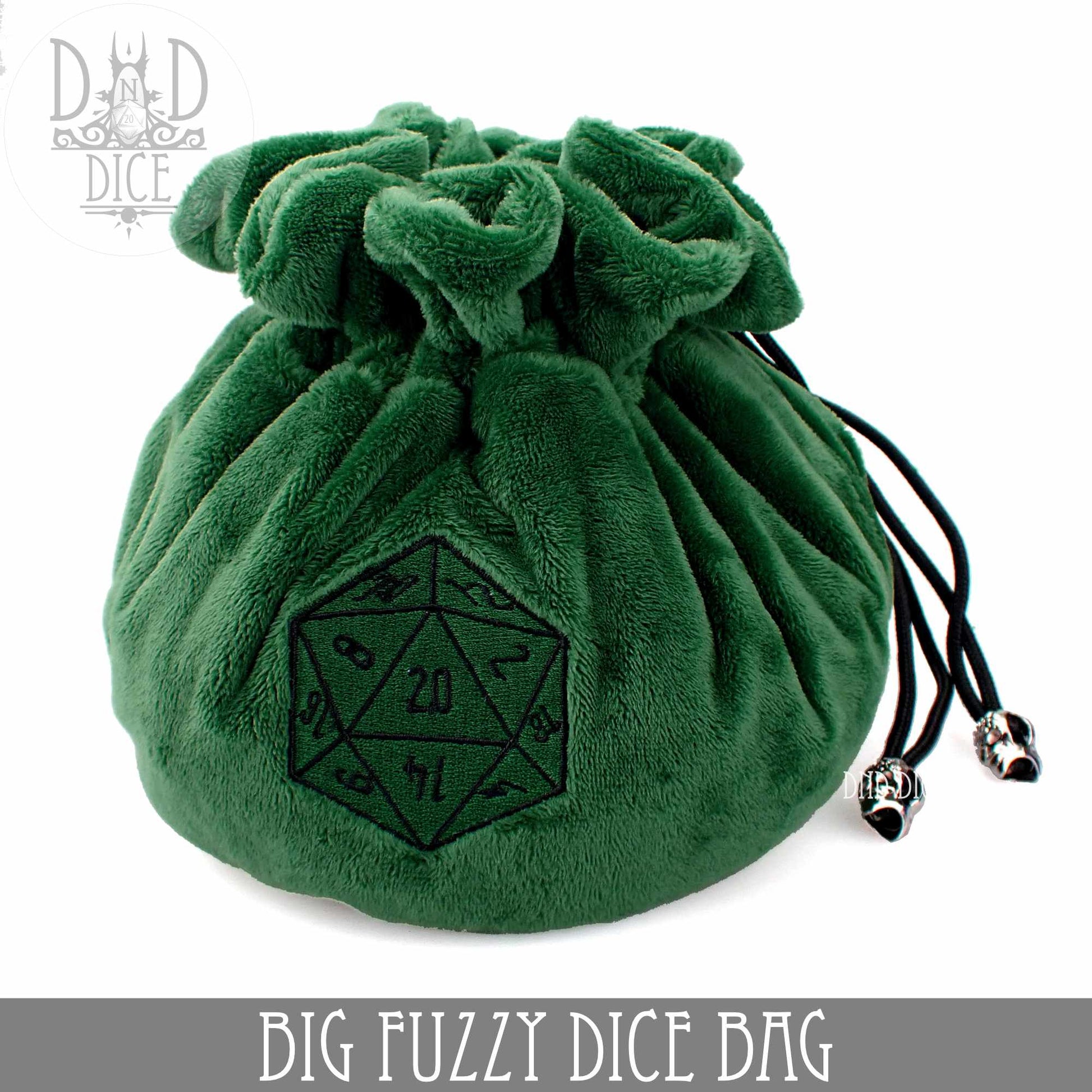 Big Fuzzy Dice Bag (7 Colors) - Premium Dice Sets & Games from DND DICE - Just $25! Shop now at Game Crave Tournament Store