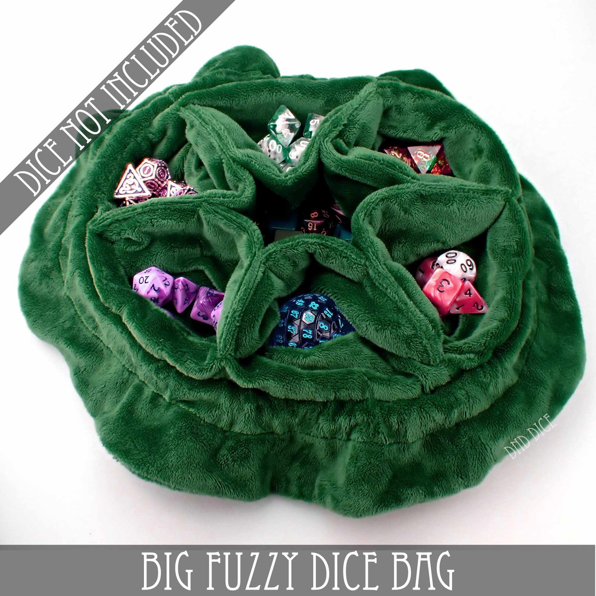 Big Fuzzy Dice Bag (7 Colors) - Premium Dice Sets & Games from DND DICE - Just $25! Shop now at Game Crave Tournament Store