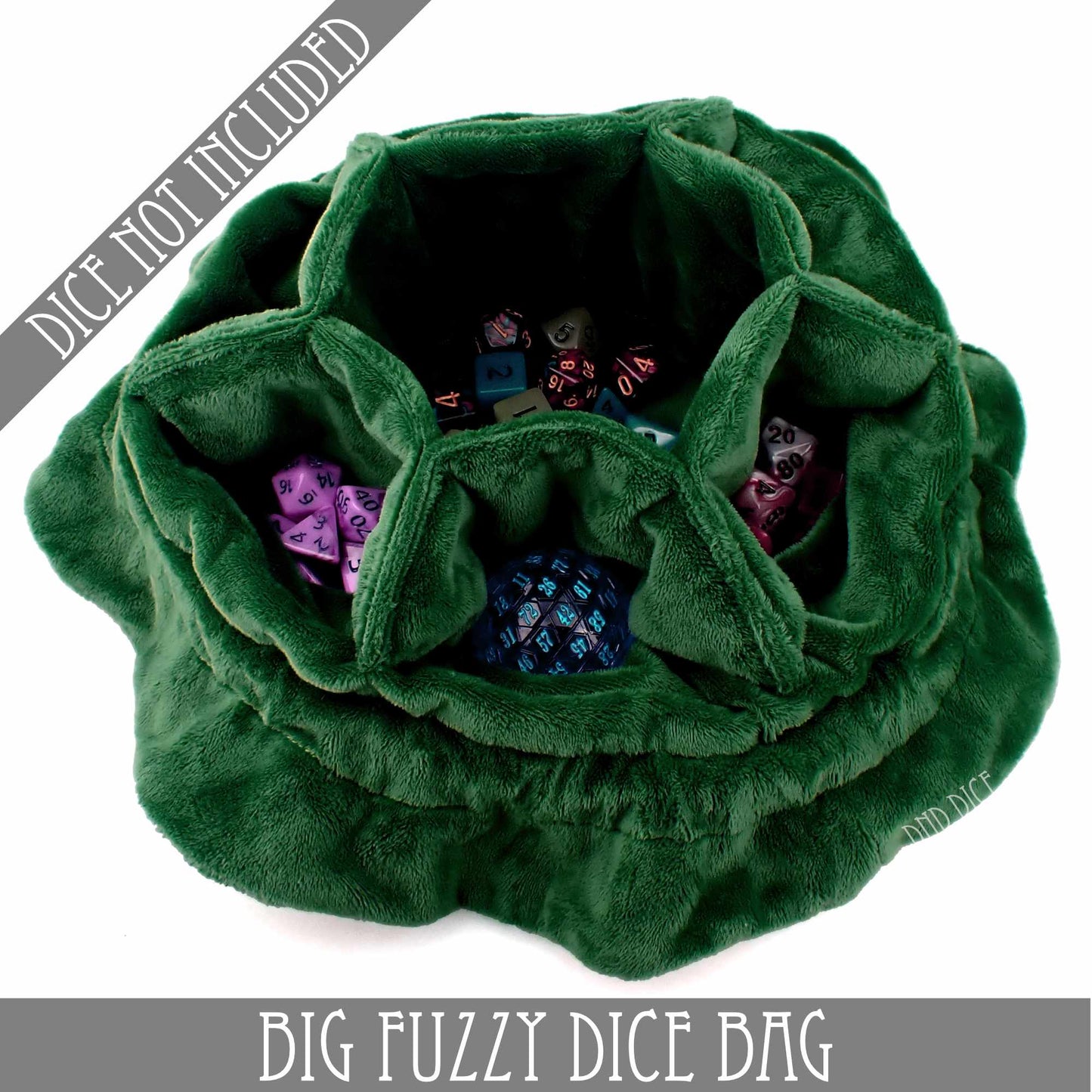 Big Fuzzy Dice Bag (7 Colors) - Premium Dice Sets & Games from DND DICE - Just $25! Shop now at Game Crave Tournament Store