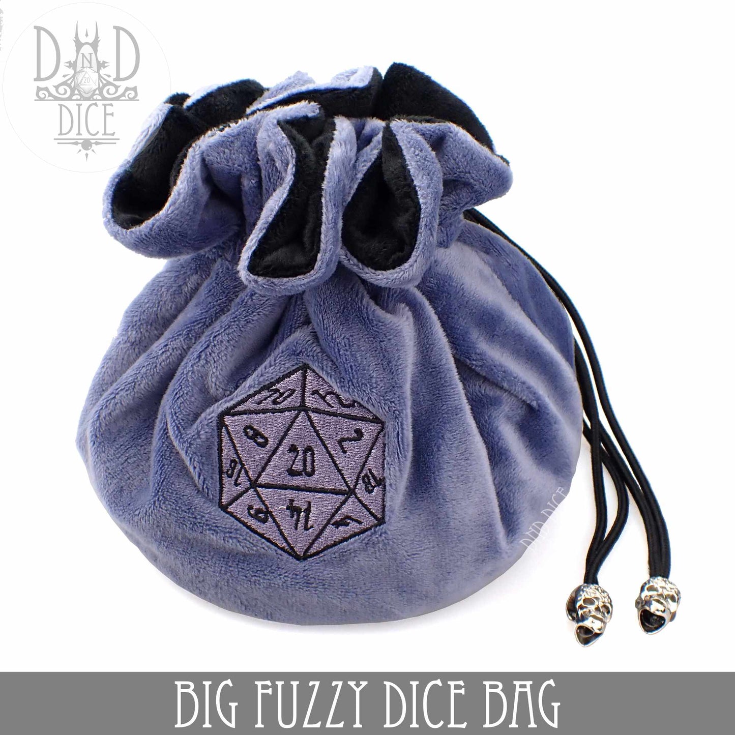 Big Fuzzy Dice Bag (7 Colors) - Premium Dice Sets & Games from DND DICE - Just $25! Shop now at Game Crave Tournament Store