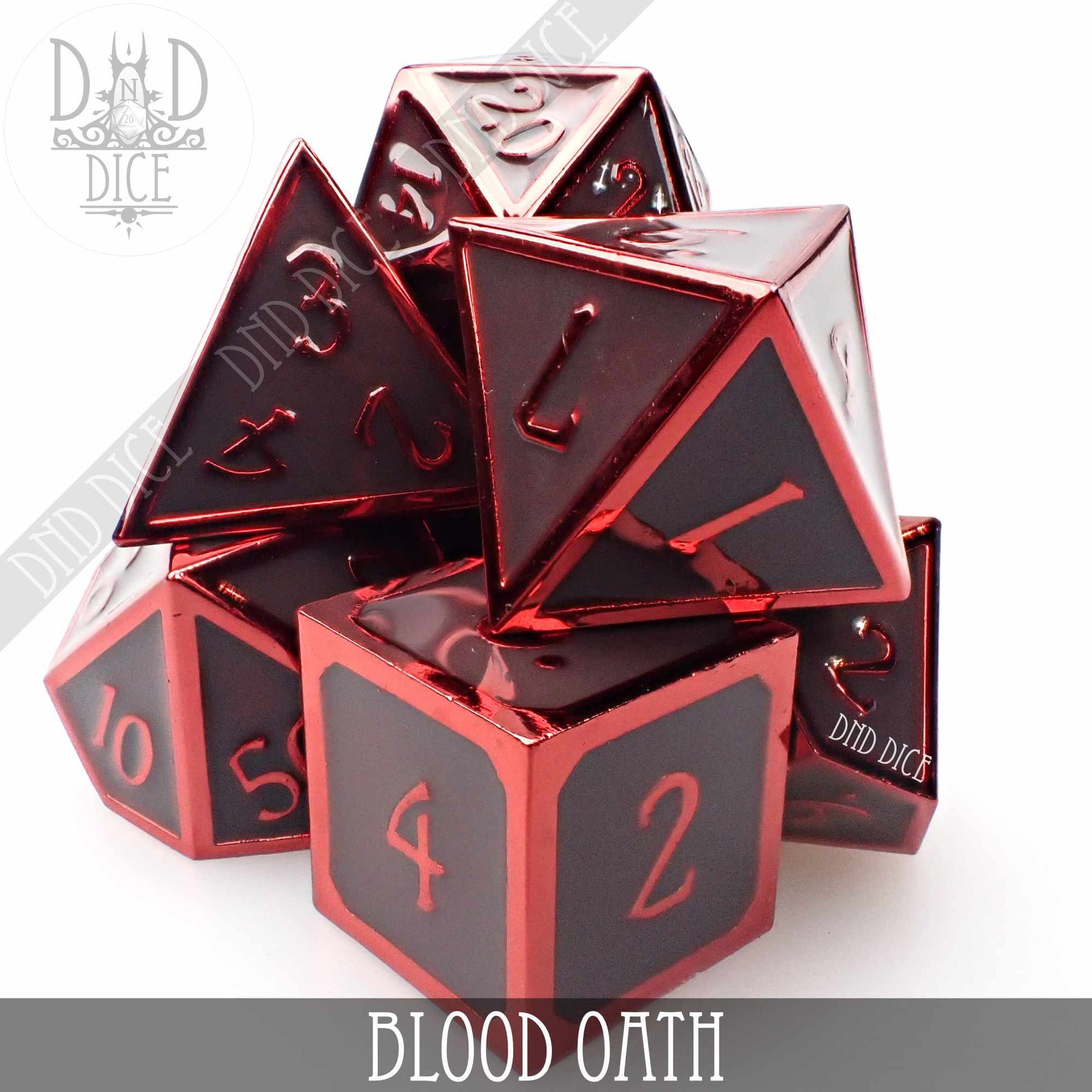 Blood Oath Metal Dice Set - Premium Dice Sets & Games from DND DICE - Just $30! Shop now at Game Crave Tournament Store