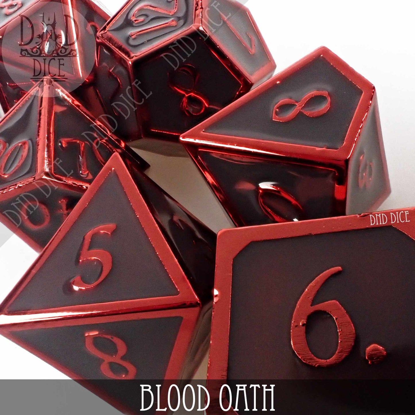 Blood Oath Metal Dice Set - Premium Dice Sets & Games from DND DICE - Just $30! Shop now at Game Crave Tournament Store