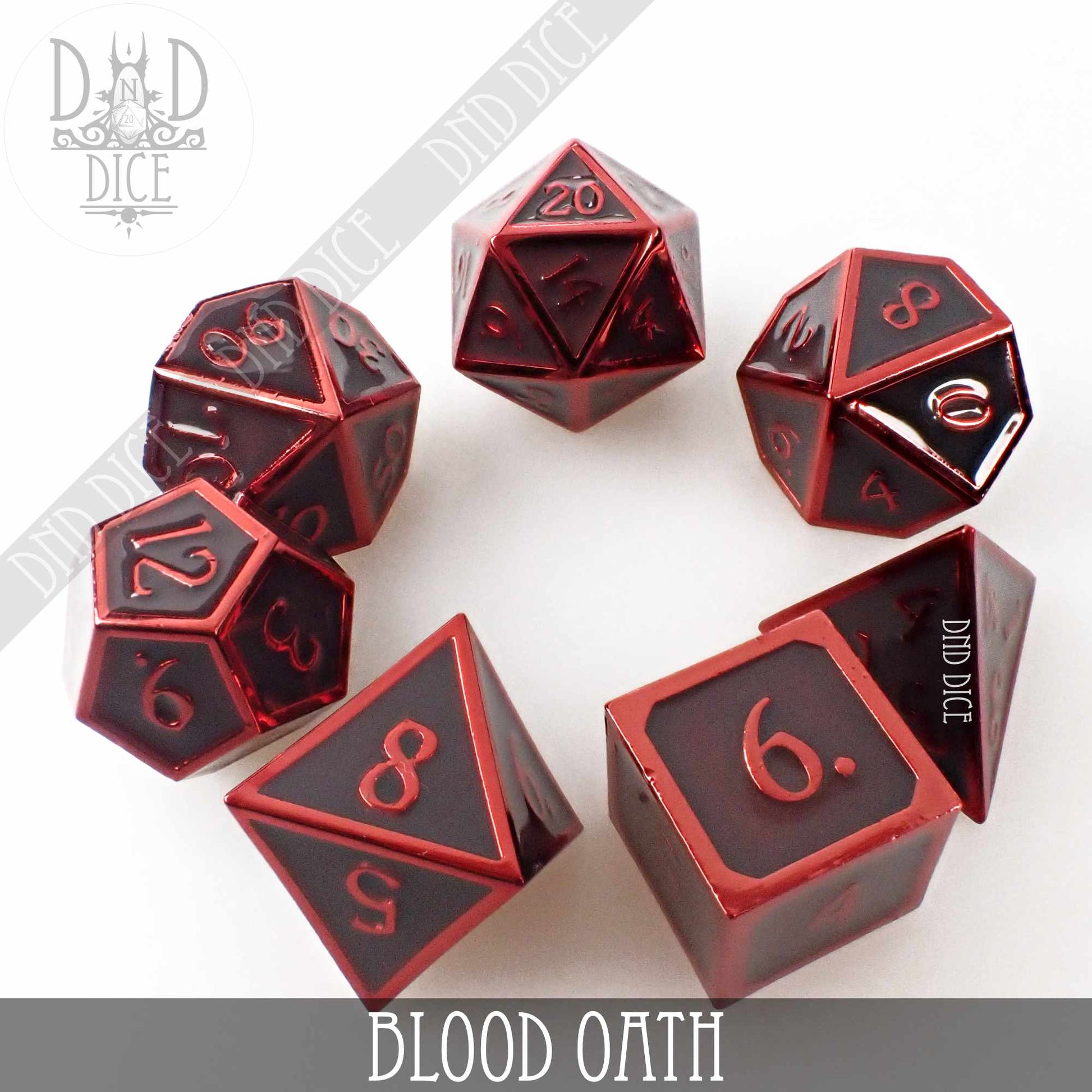 Blood Oath Metal Dice Set - Premium Dice Sets & Games from DND DICE - Just $30! Shop now at Game Crave Tournament Store