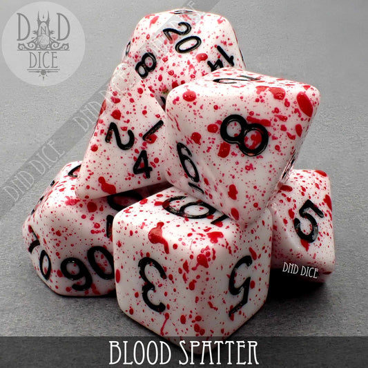 Blood Spatter Dice Set - Premium Dice Sets & Games from DND DICE - Just $15! Shop now at Game Crave Tournament Store