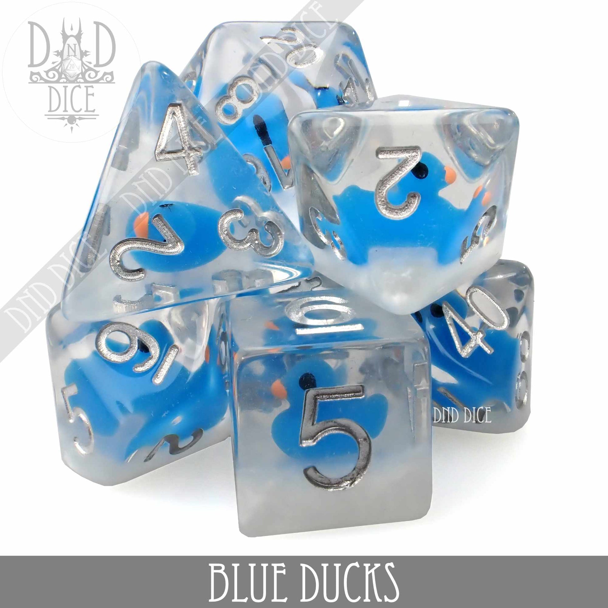 Blue Ducks Dice Set - Premium Dice Sets & Games from DND DICE - Just $15! Shop now at Game Crave Tournament Store