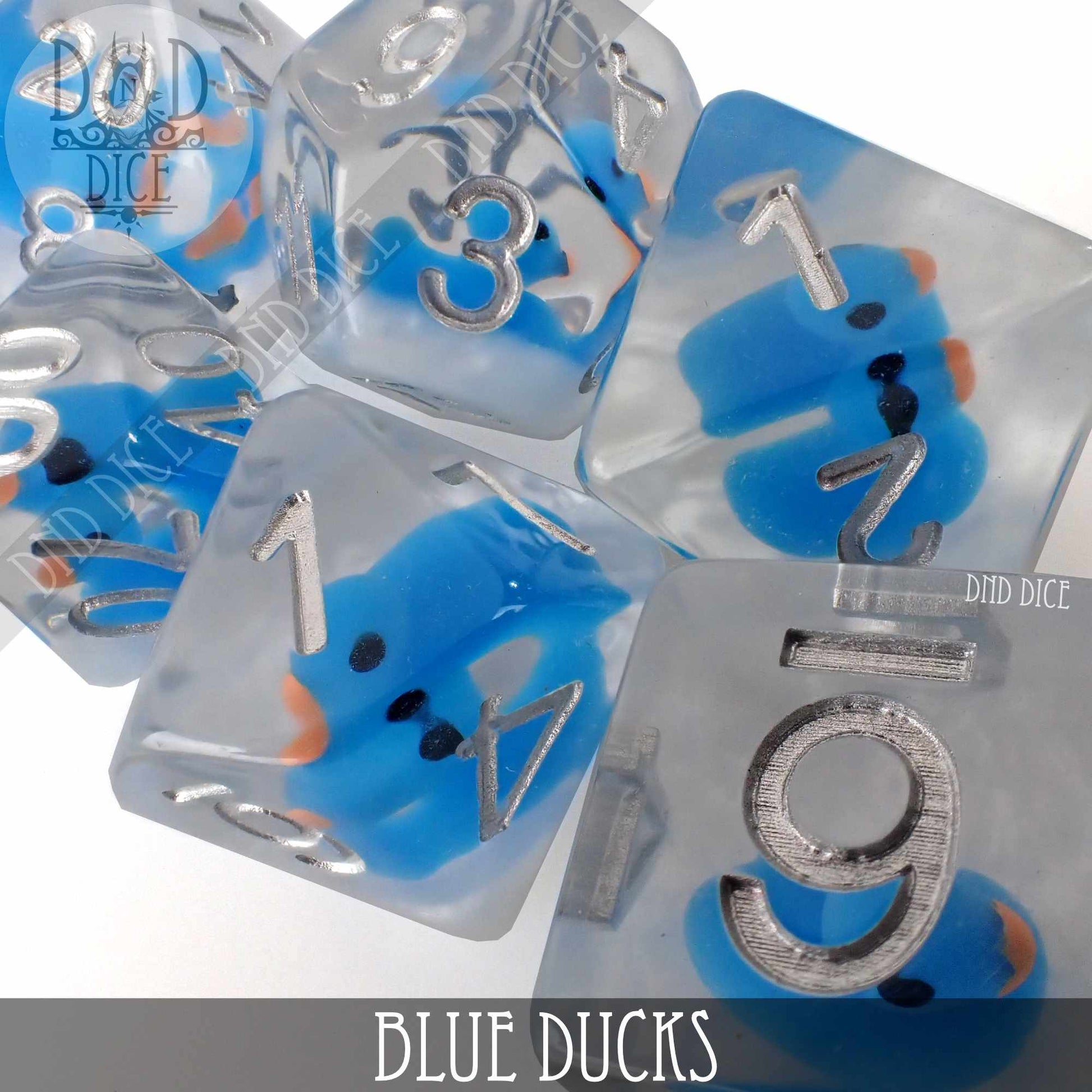 Blue Ducks Dice Set - Premium Dice Sets & Games from DND DICE - Just $15! Shop now at Game Crave Tournament Store