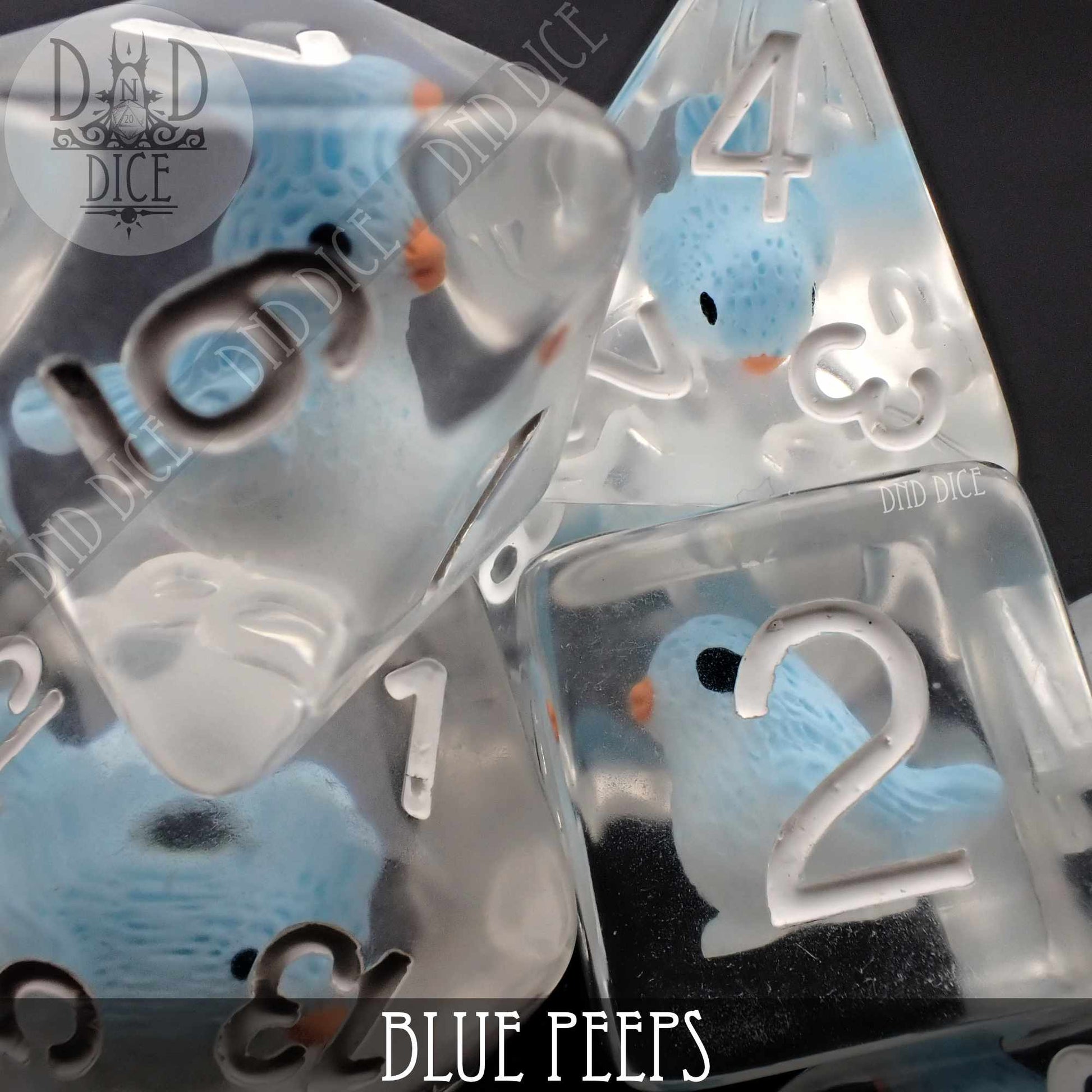 Blue Peeps Dice Set - Premium Dice Sets & Games from DND DICE - Just $15! Shop now at Game Crave Tournament Store