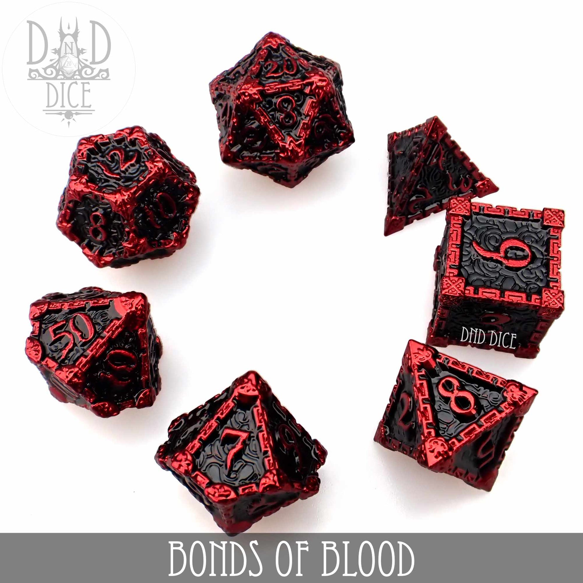 Bonds of Blood Metal Dice Set - Premium Dice Sets & Games from DND DICE - Just $35! Shop now at Game Crave Tournament Store