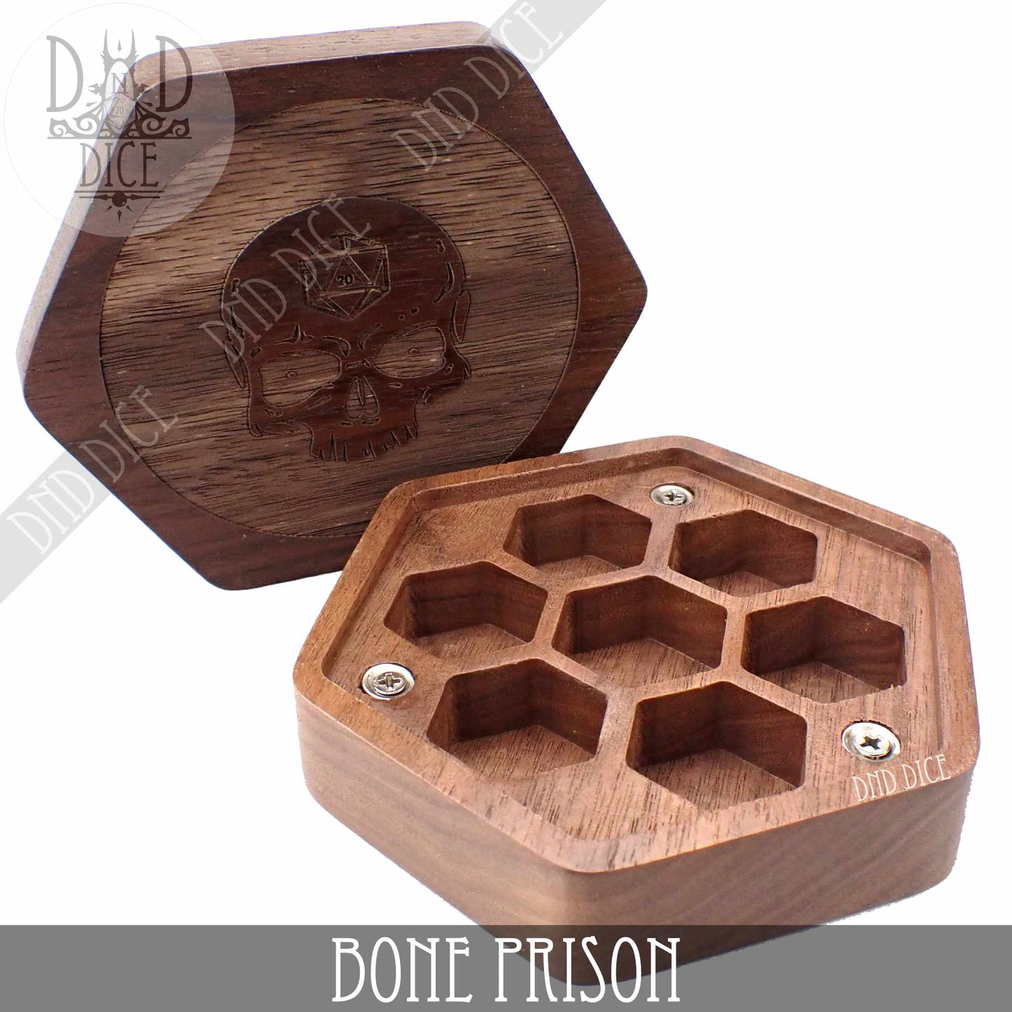 Bone Prison Wood Dice Box - Premium Dice Sets & Games from DND DICE - Just $25! Shop now at Game Crave Tournament Store