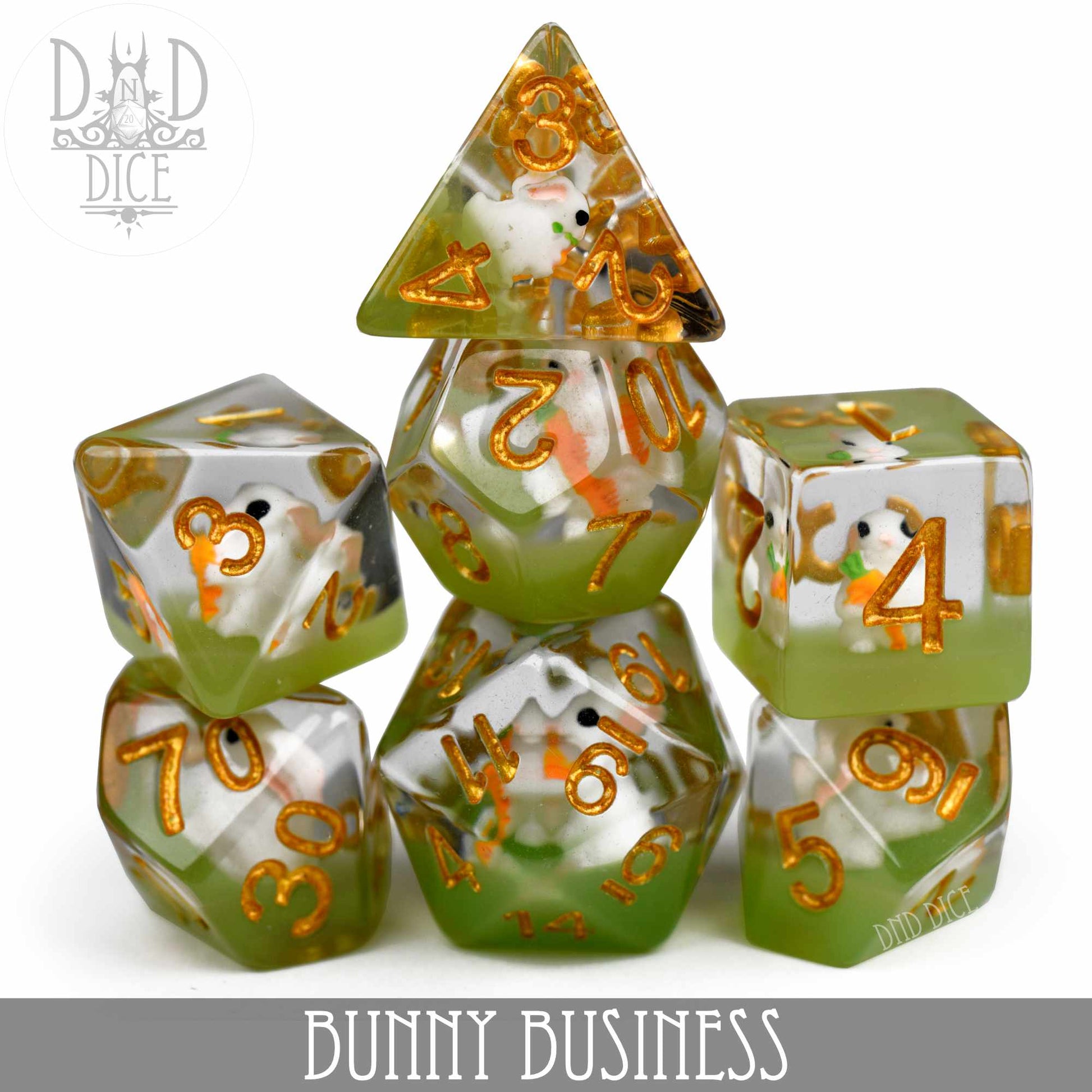 Bunny Business Dice Set - Premium Dice Sets & Games from DND DICE - Just $15! Shop now at Game Crave Tournament Store