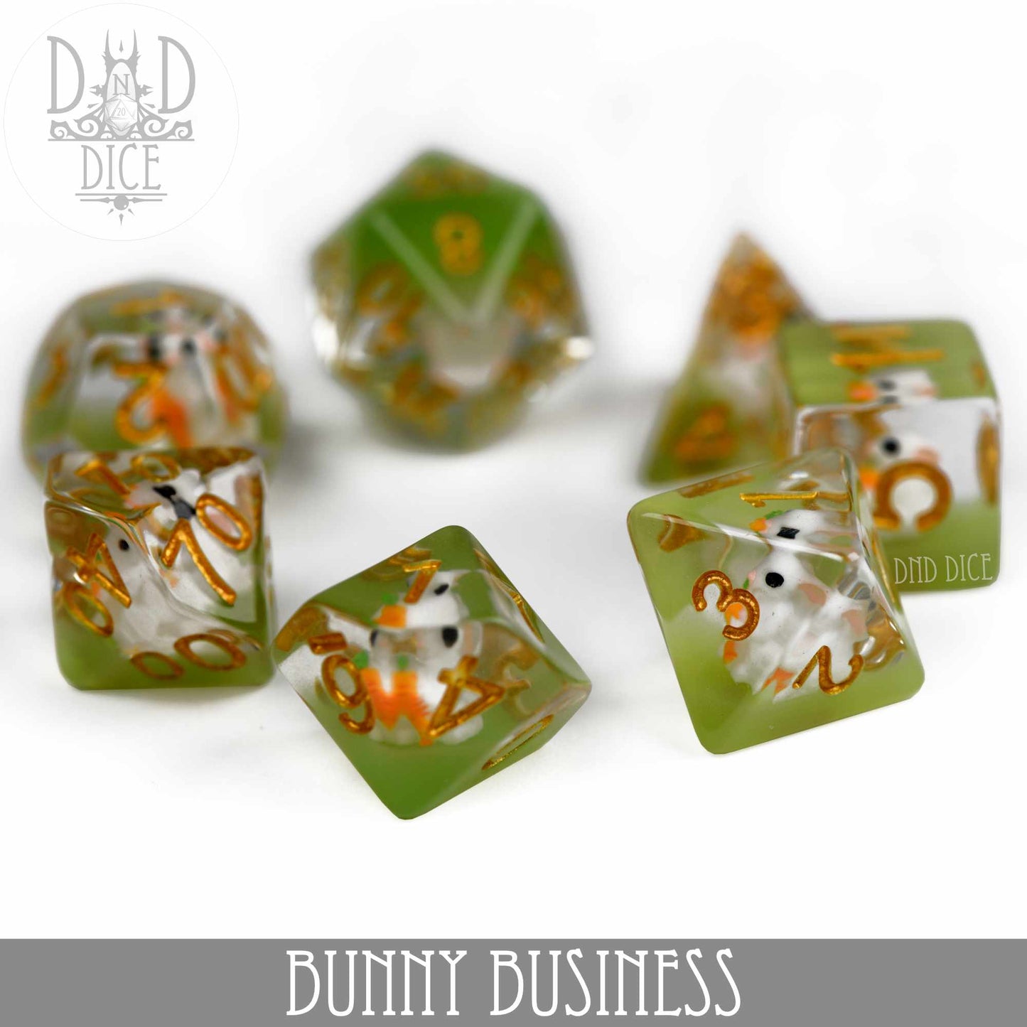 Bunny Business Dice Set - Premium Dice Sets & Games from DND DICE - Just $15! Shop now at Game Crave Tournament Store