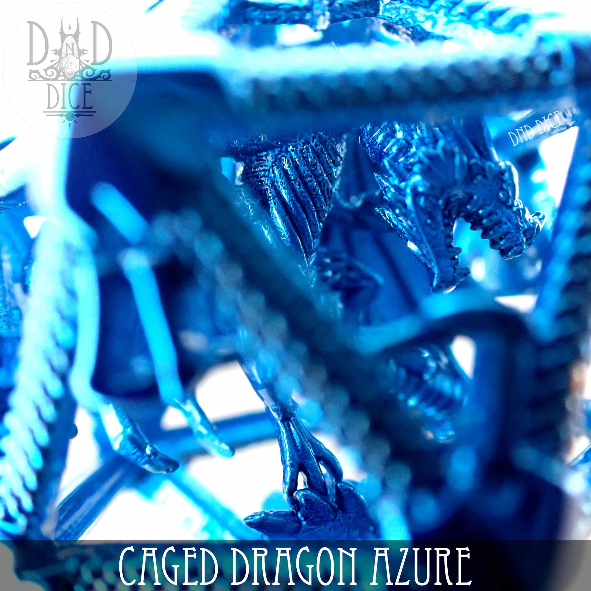 Caged Dragon D20 (6 Colors) - Premium Dice Sets & Games from DND DICE - Just $20! Shop now at Game Crave Tournament Store