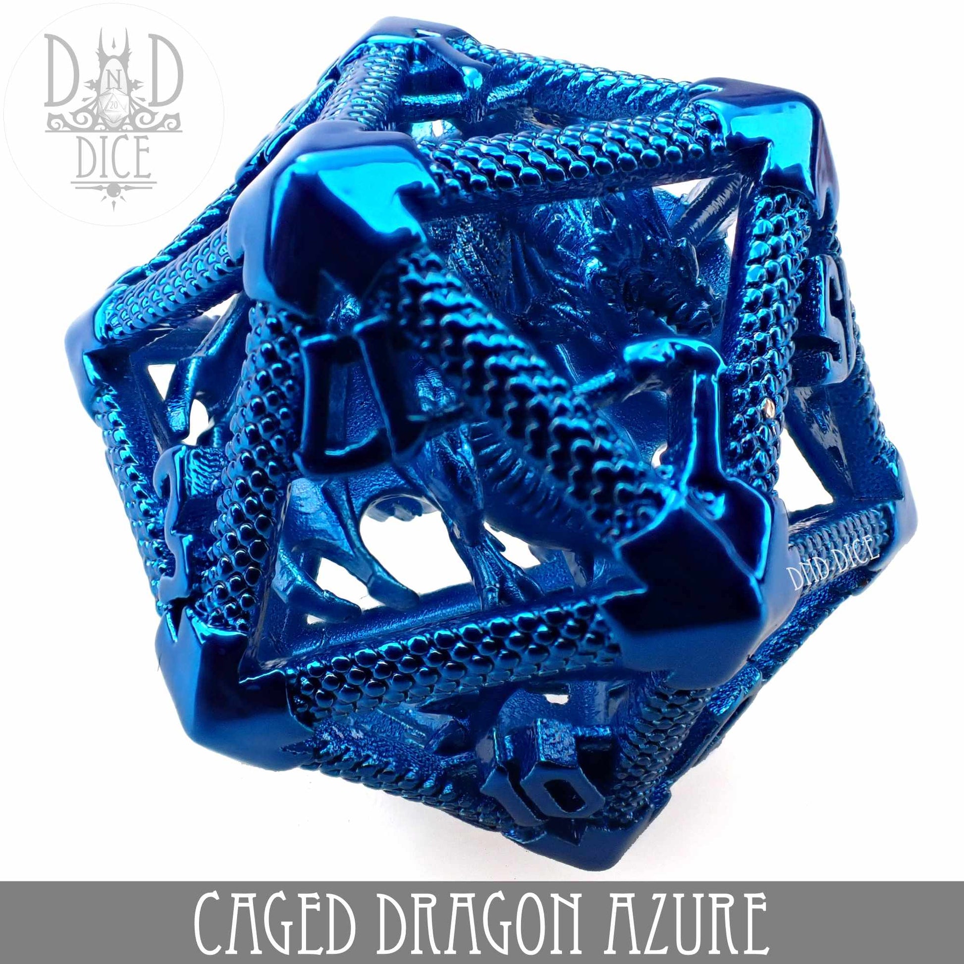 Caged Dragon D20 (6 Colors) - Premium Dice Sets & Games from DND DICE - Just $20! Shop now at Game Crave Tournament Store