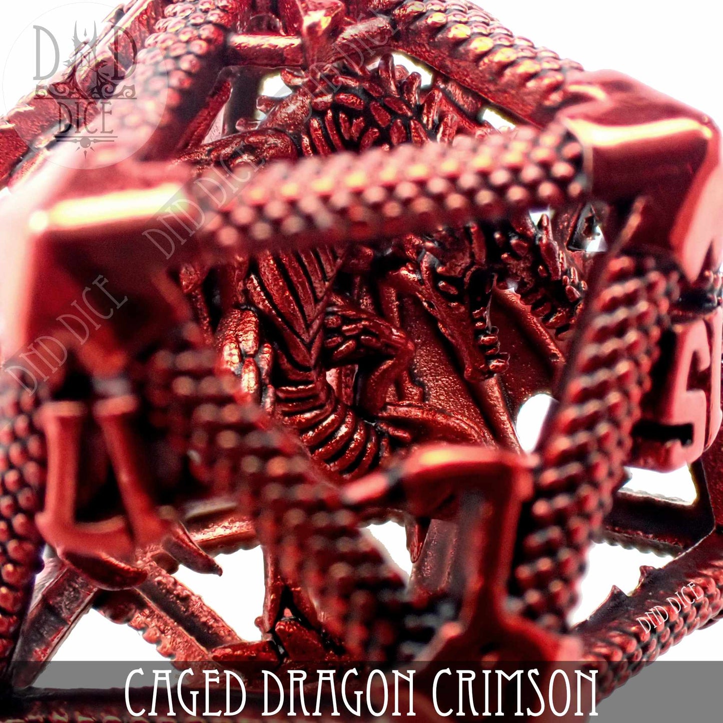 Caged Dragon D20 (6 Colors) - Premium Dice Sets & Games from DND DICE - Just $20! Shop now at Game Crave Tournament Store