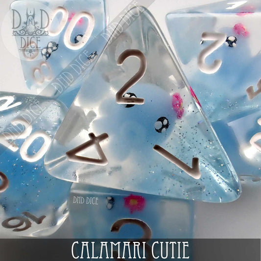 Calamari Cutie Dice Set - Premium Dice Sets & Games from DND DICE - Just $15! Shop now at Game Crave Tournament Store