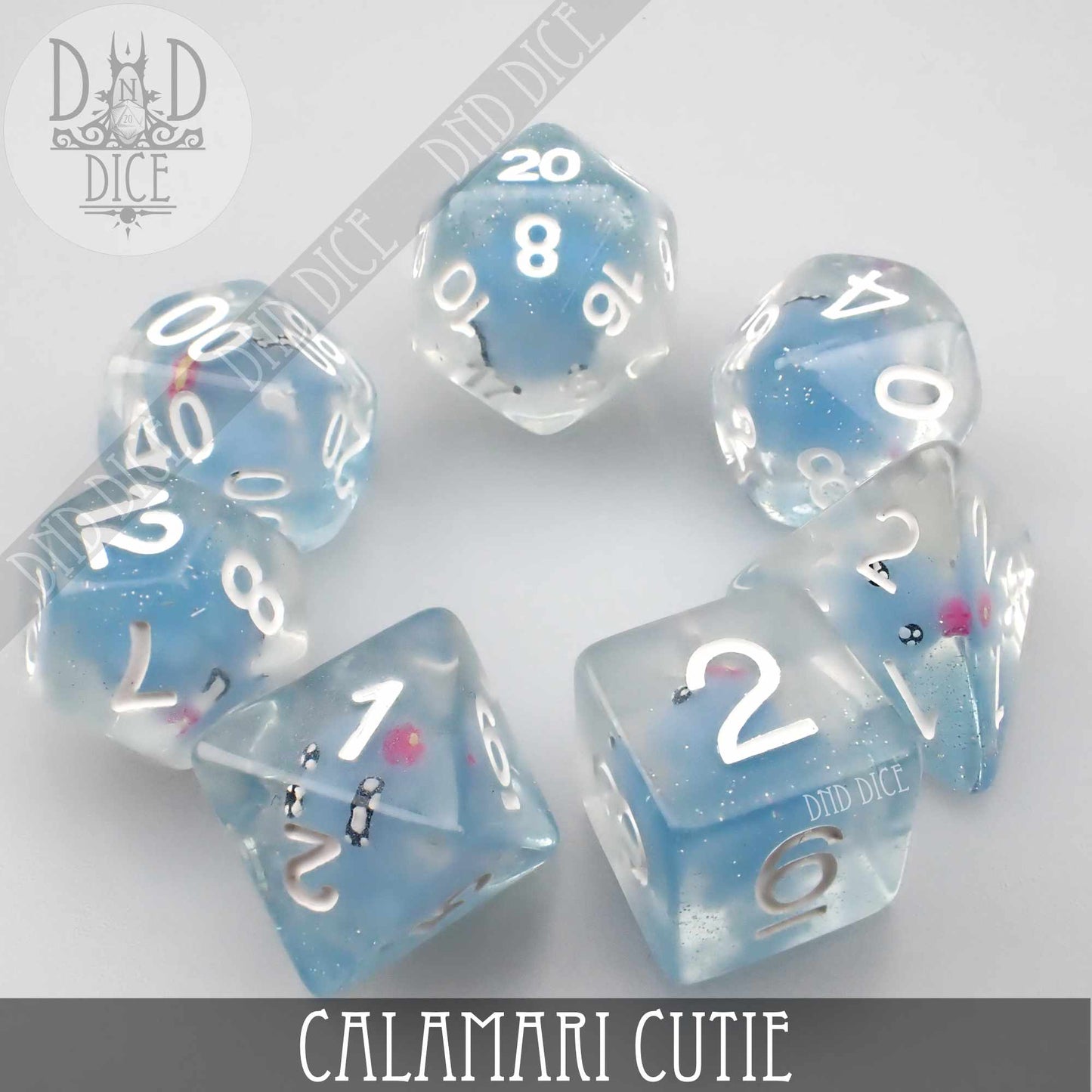 Calamari Cutie Dice Set - Premium Dice Sets & Games from DND DICE - Just $15! Shop now at Game Crave Tournament Store