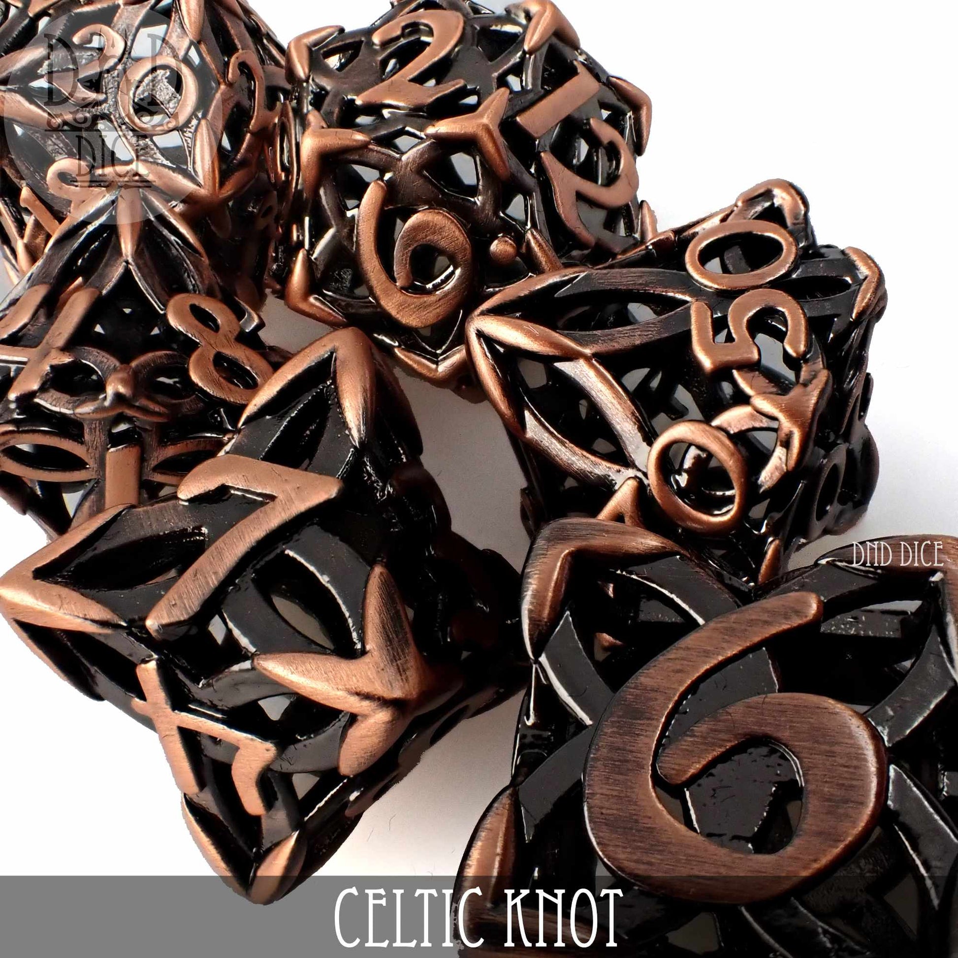 Celtic Knot Metal Dice Set (Gift Box) - Premium Dice Sets & Games from DND DICE - Just $40! Shop now at Game Crave Tournament Store