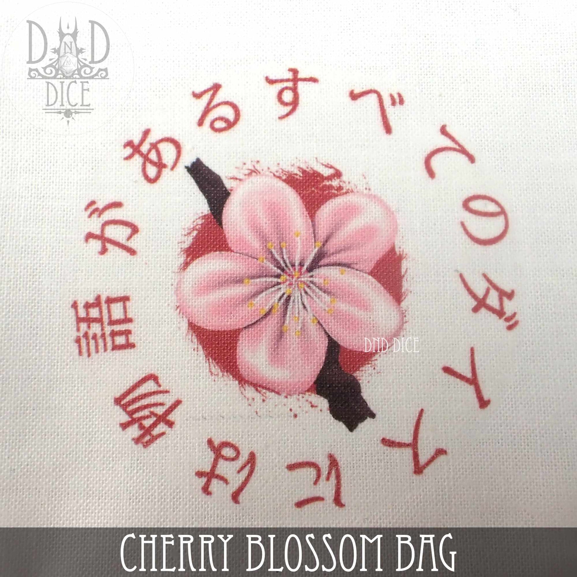 Cherry Blossom Bag (Sakura) - Premium Dice Sets & Games from DND DICE - Just $11! Shop now at Game Crave Tournament Store