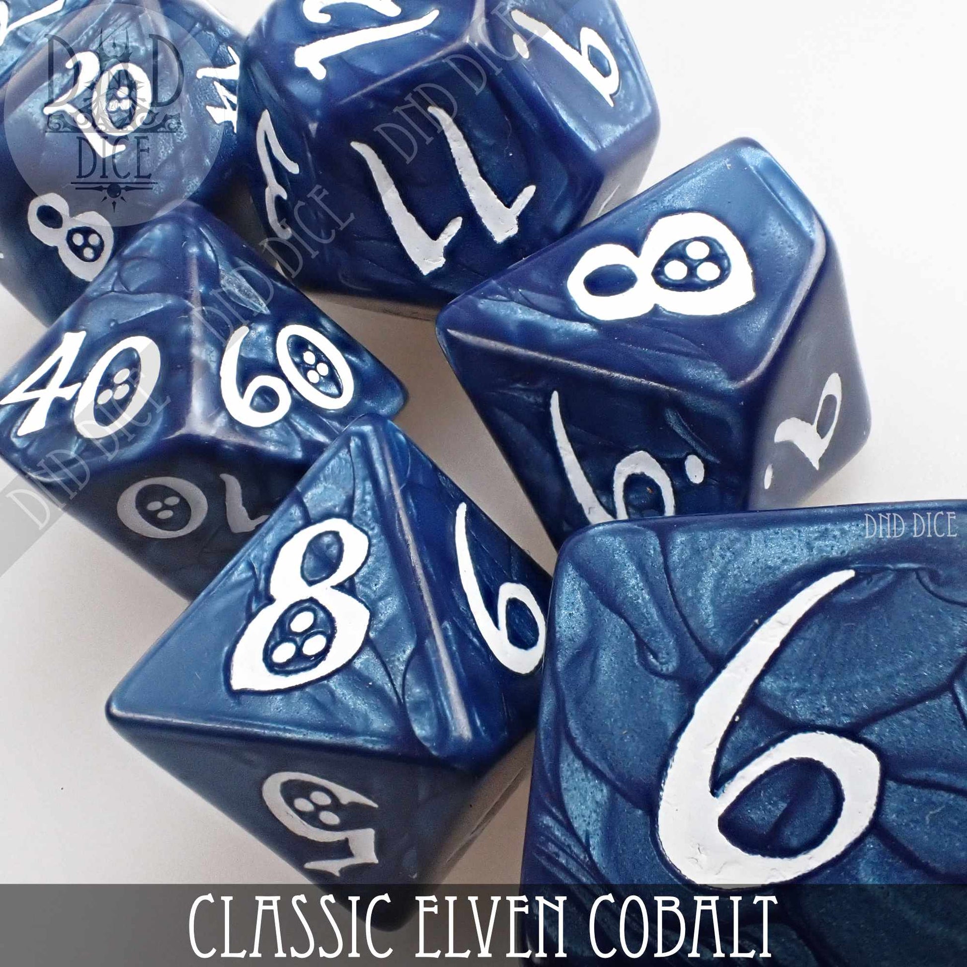 Classic Cobalt Dice Set - Premium Dice Sets & Games from DND DICE - Just $7! Shop now at Game Crave Tournament Store