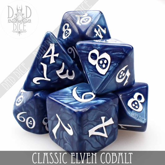 Classic Cobalt Dice Set - Premium Dice Sets & Games from DND DICE - Just $7! Shop now at Game Crave Tournament Store