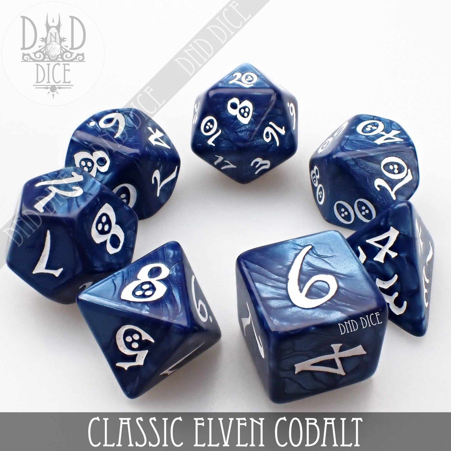 Classic Cobalt Dice Set - Premium Dice Sets & Games from DND DICE - Just $7! Shop now at Game Crave Tournament Store